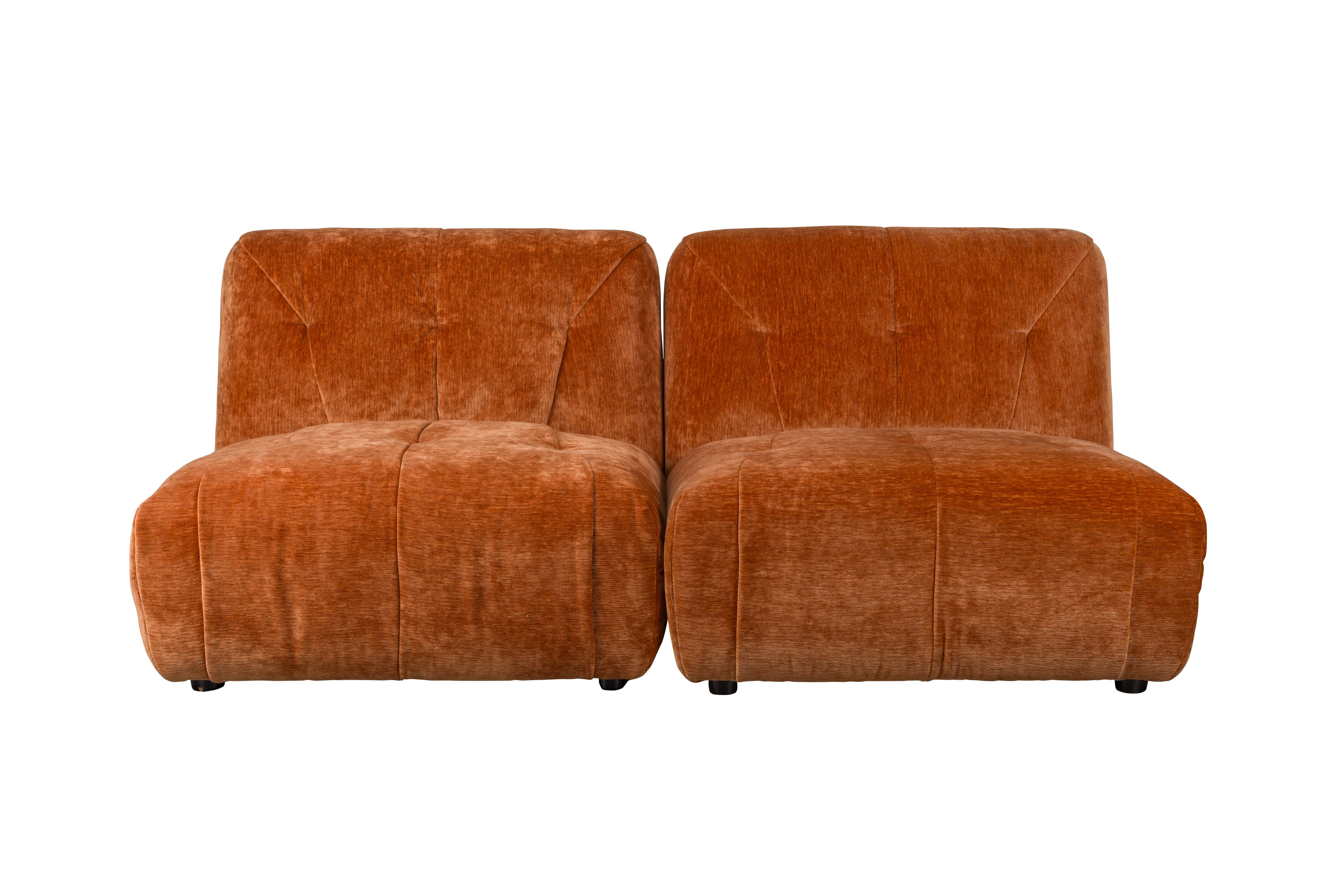 2-seater Sofa GIADA brown velvet