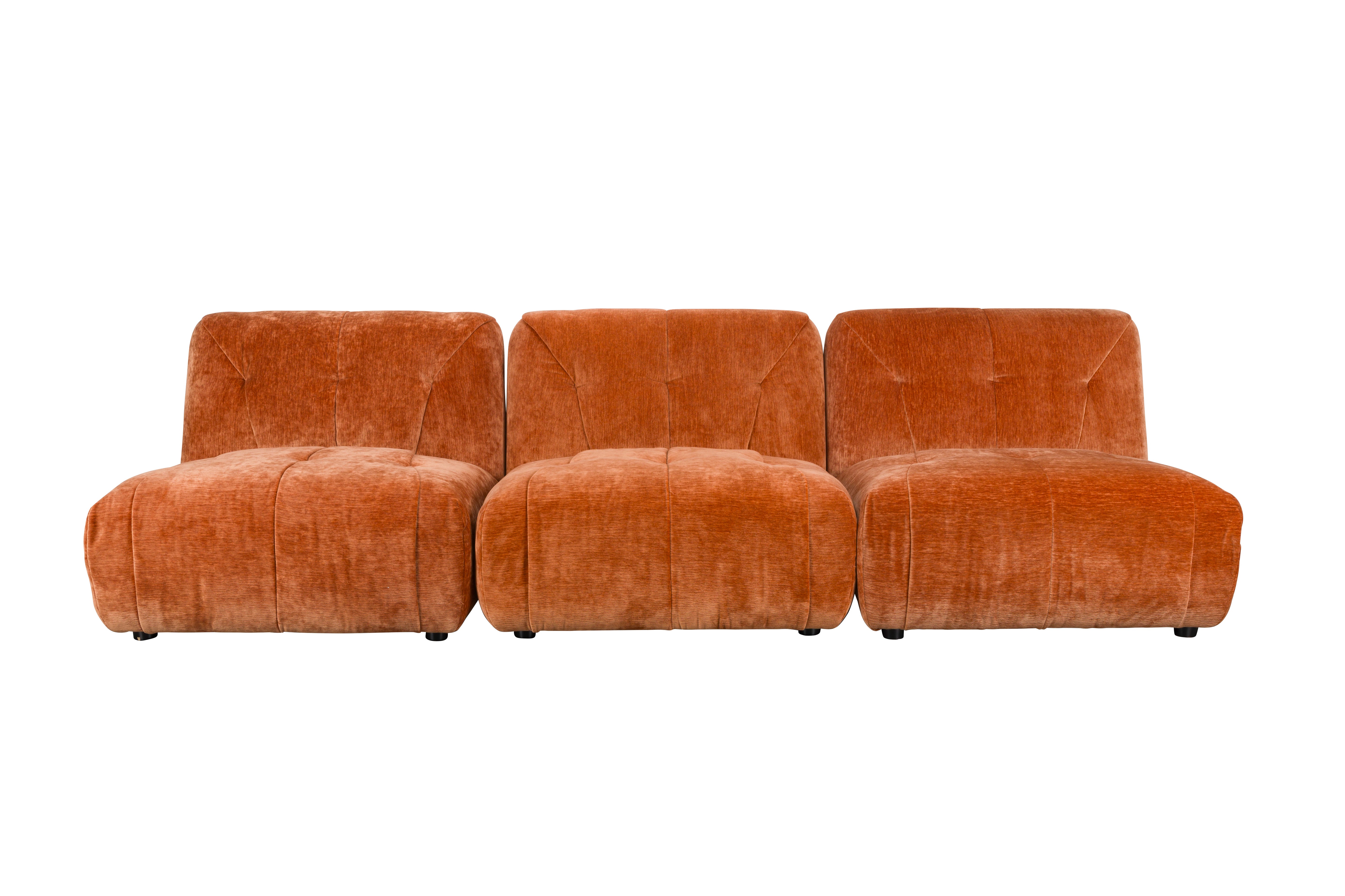 3-seater Sofa GIADA brown velvet