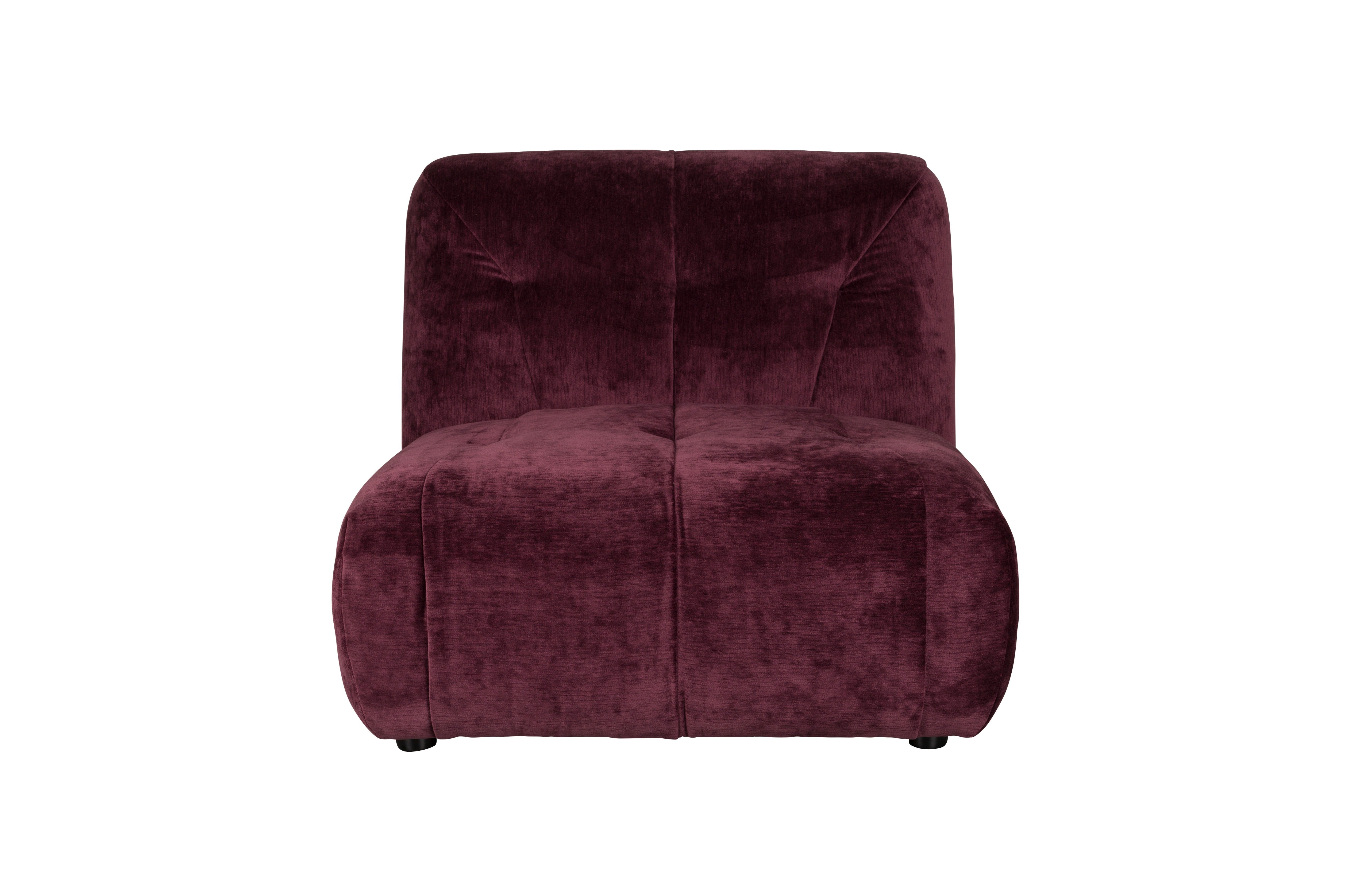 GIADA modular sofa - 1-seater plum velvet element