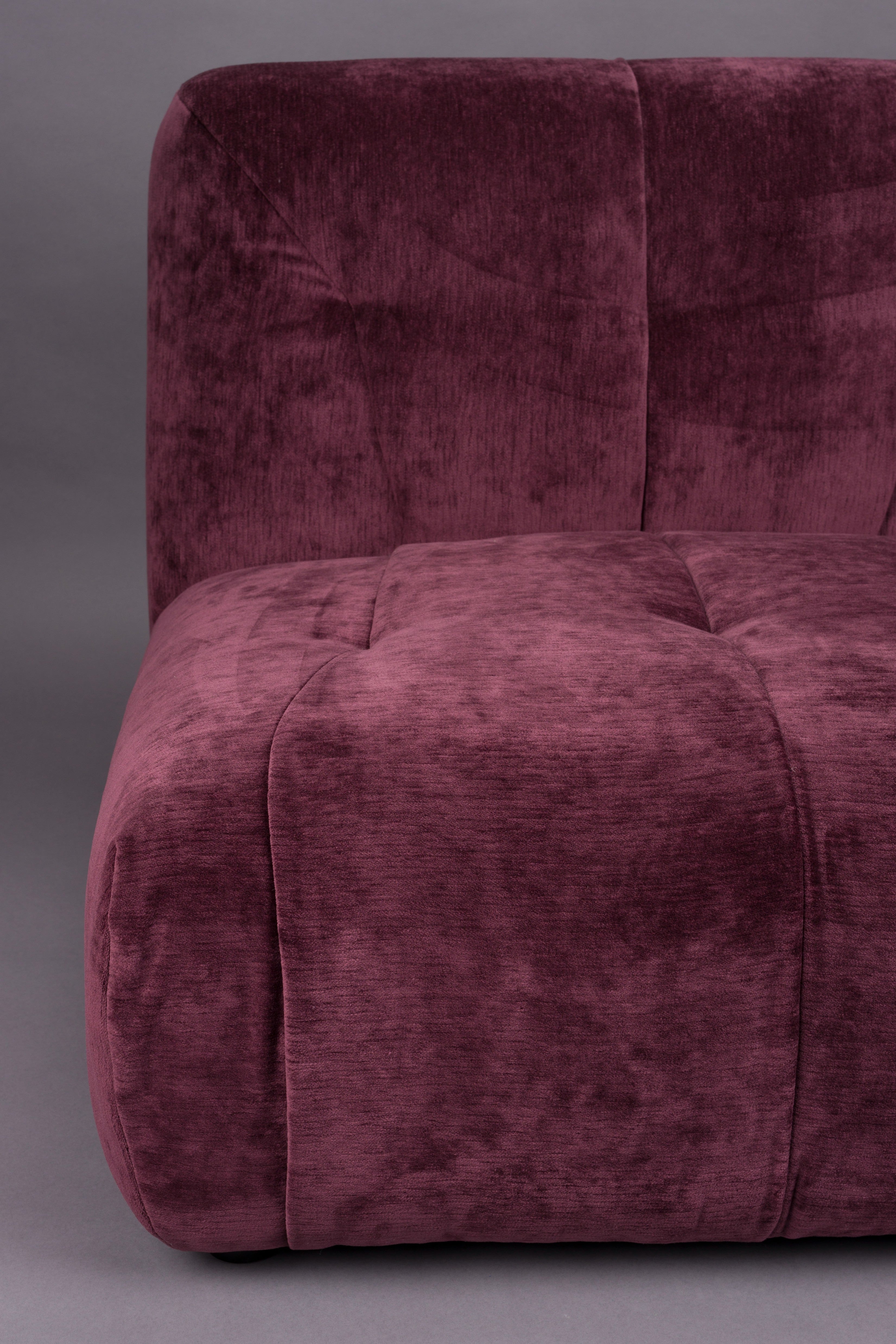 GIADA modular sofa - 1-seater plum velvet element