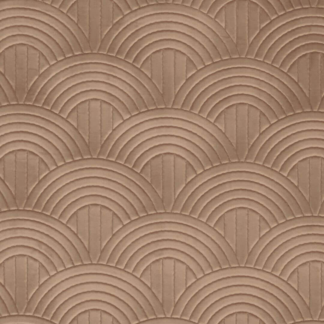 Textile wallpaper with geometric pattern VOLUTIS - BEIGE POUDRÉ powder beige
