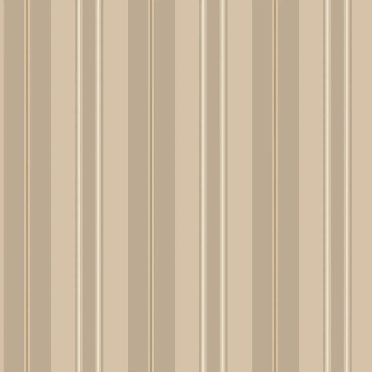 GUSTAF Light Brown Striped Wallpaper