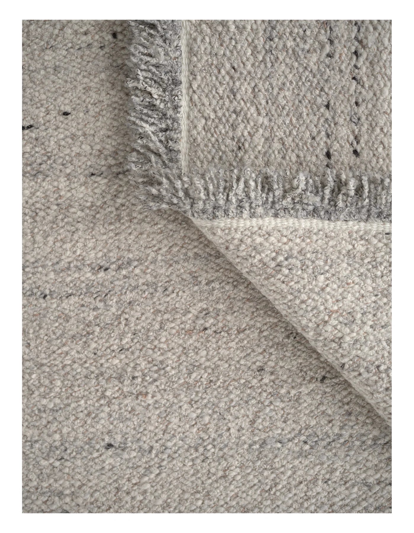 Teppich FRIEDLICHE GLEICHGEWICHT - MARMOR grau-beige