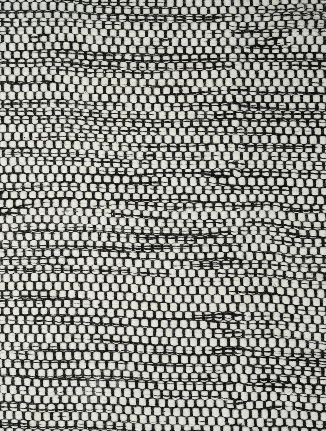Rundteppich ADONIC MIST - MIXED schwarz mit weiß