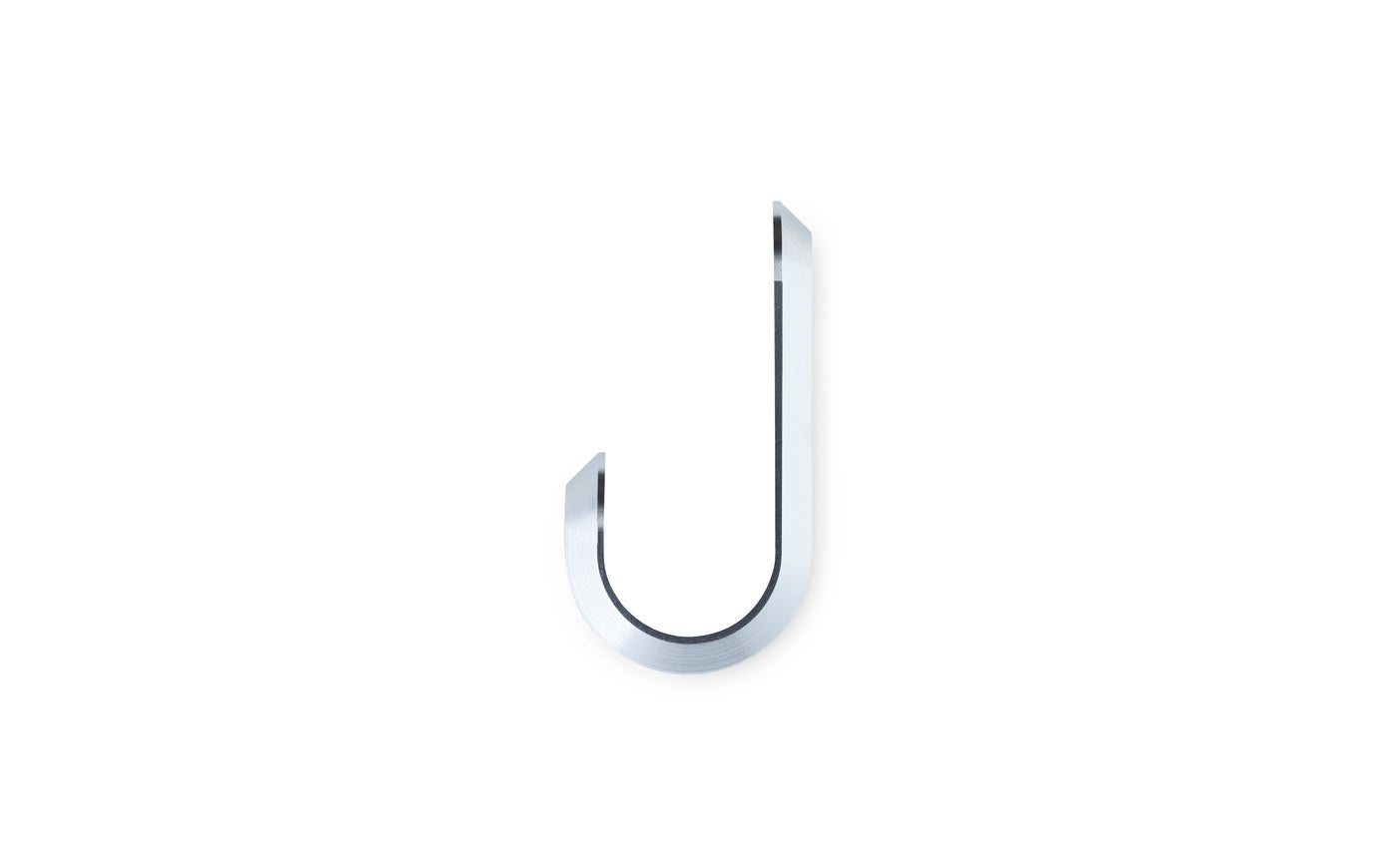 Set von CURVE Kleiderhaken silber