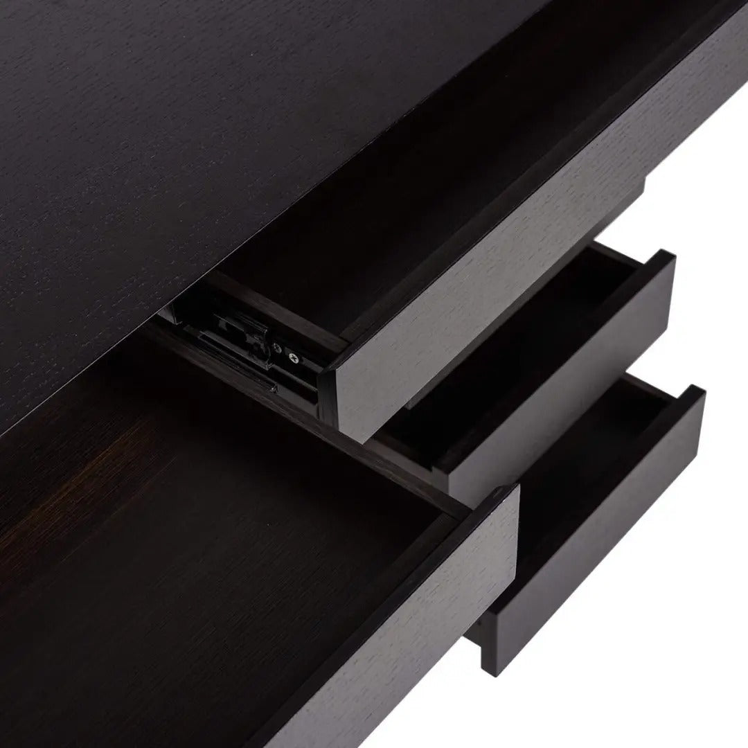CONNAR desk black with brass finish