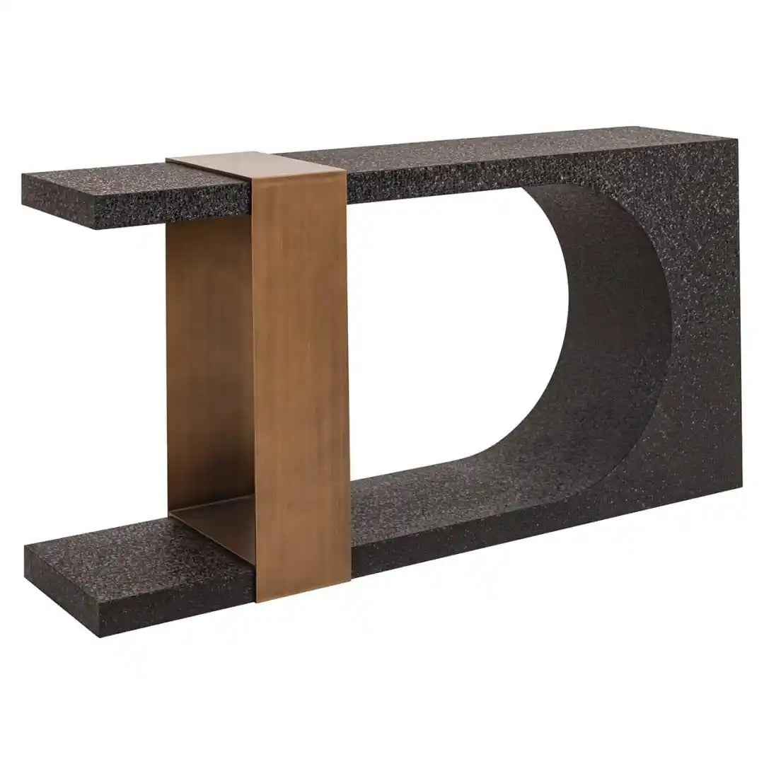 BAZEL console black with copper