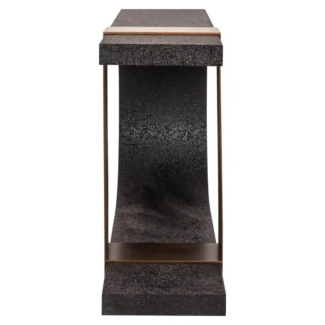 BAZEL console black with copper