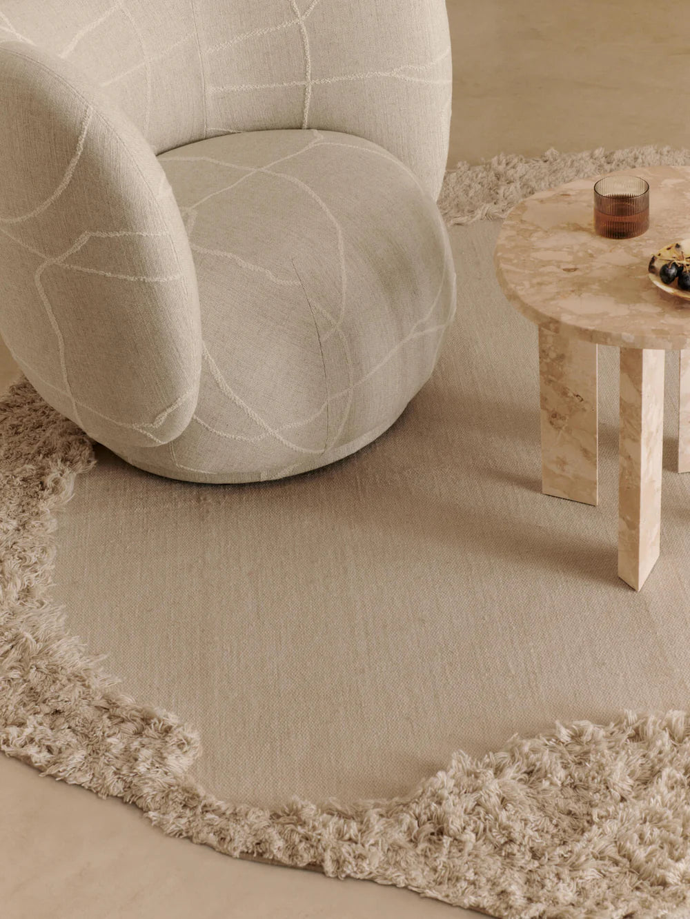 RICO LOUNGE Armchair Can Lis sand