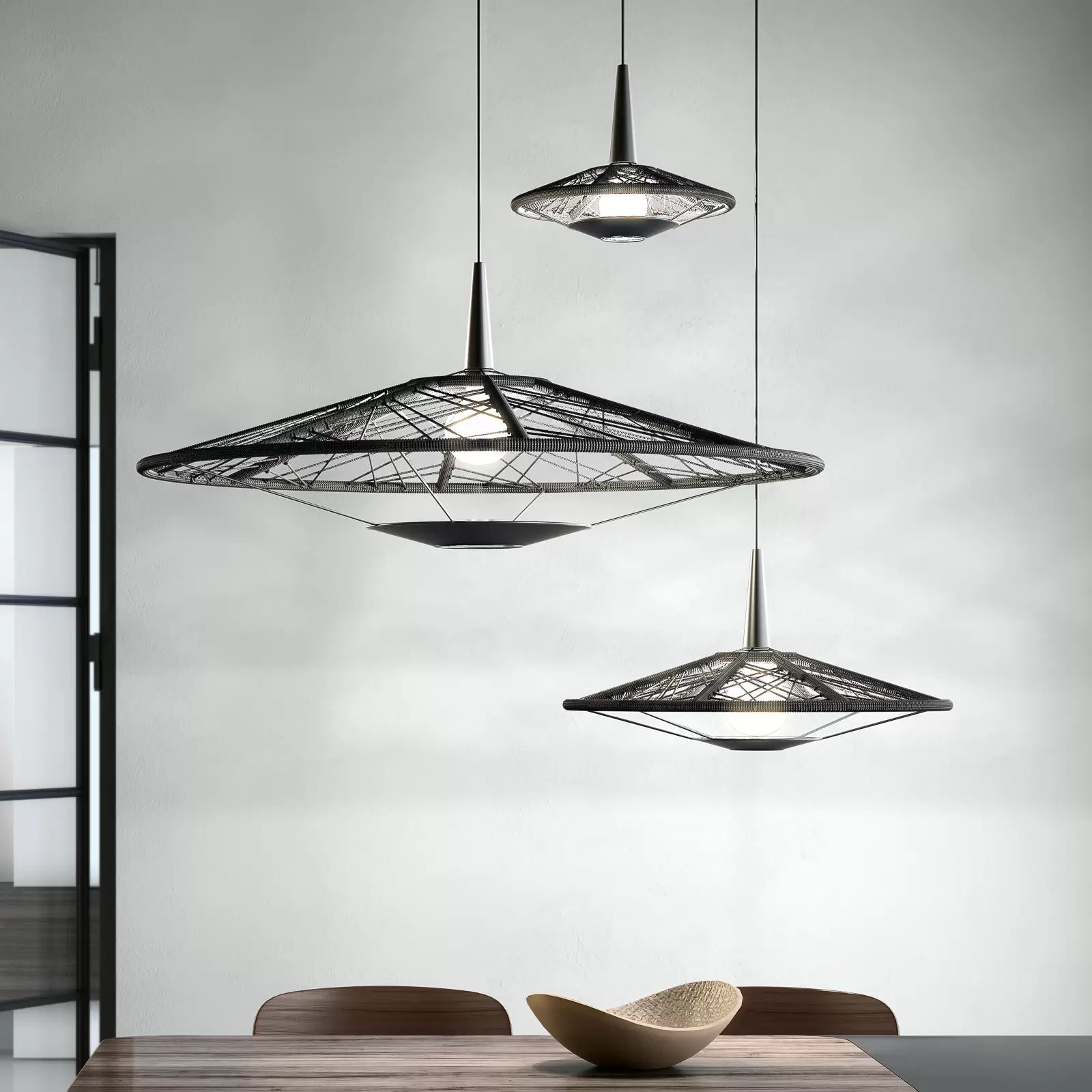 Carpa Black Hanging Lampe