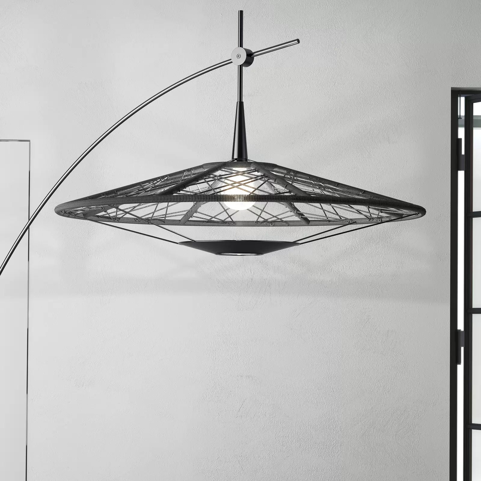 Stehlampe Bogen CARPA schwarz