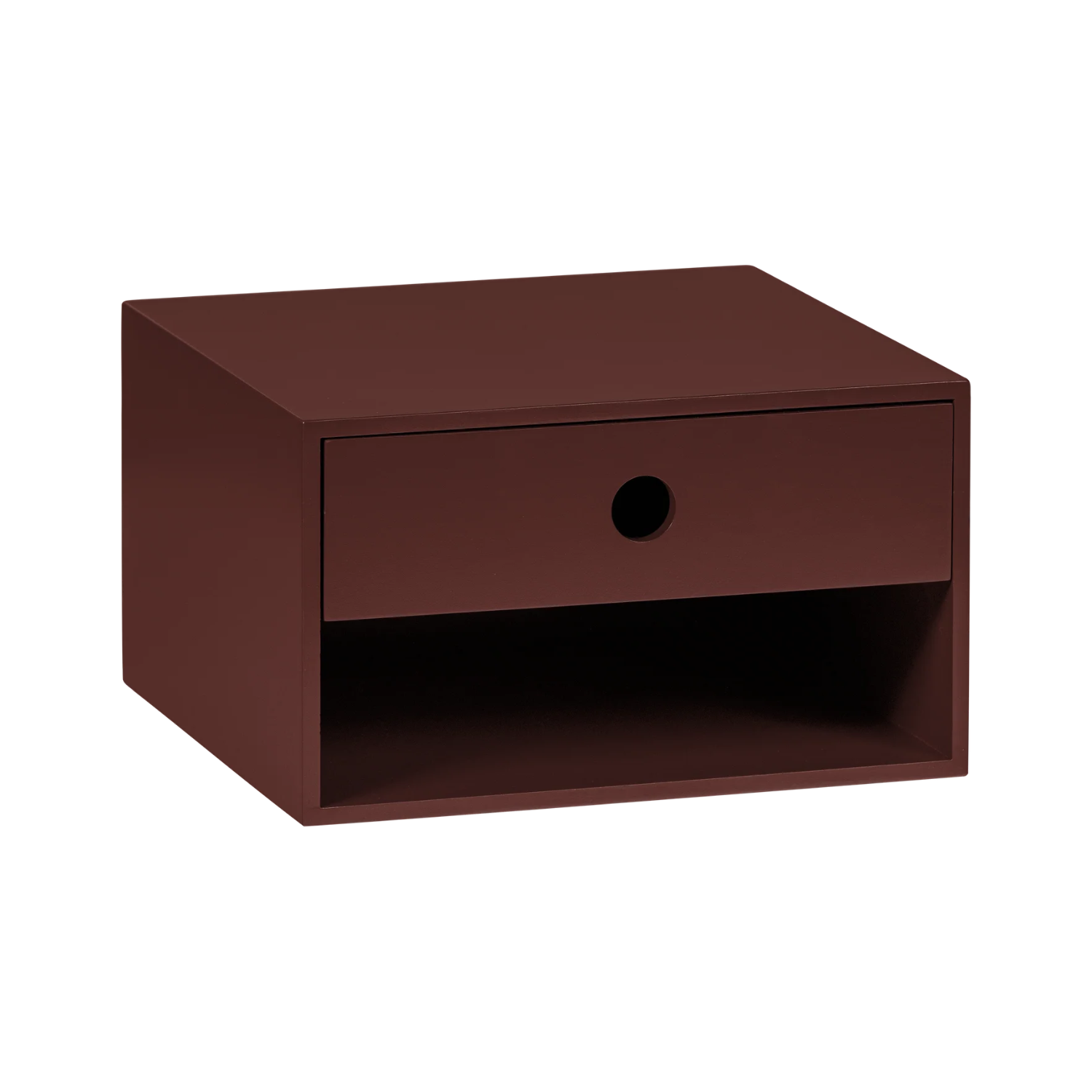 NANCY Burgundy Wall-Mounted Nightstand