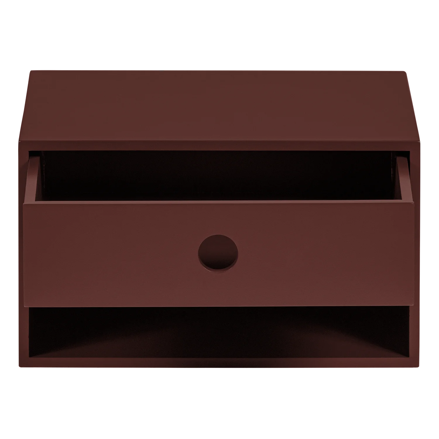 NANCY Burgundy Wall-Mounted Nightstand