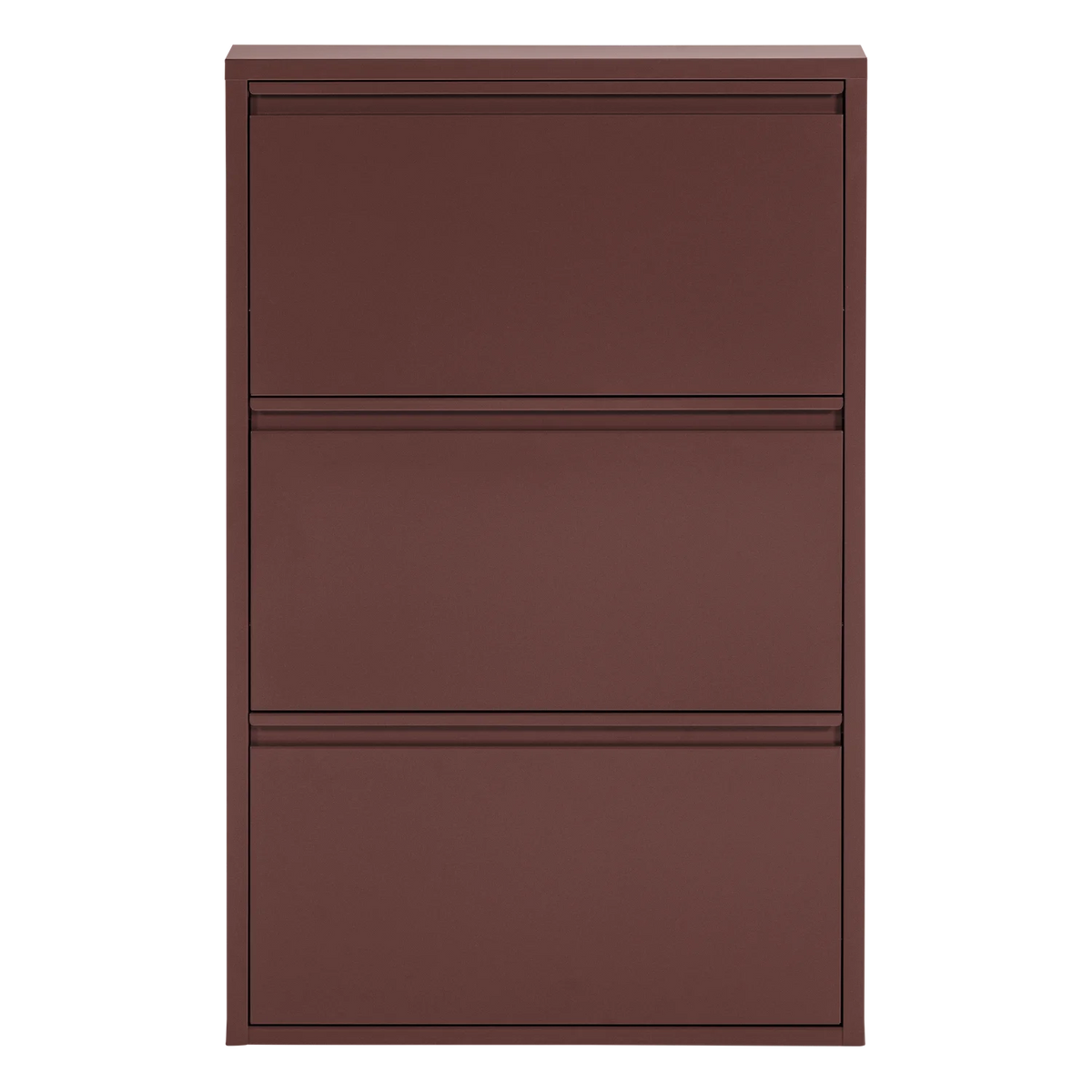 SABINE Burgundy Shoe Cabinet