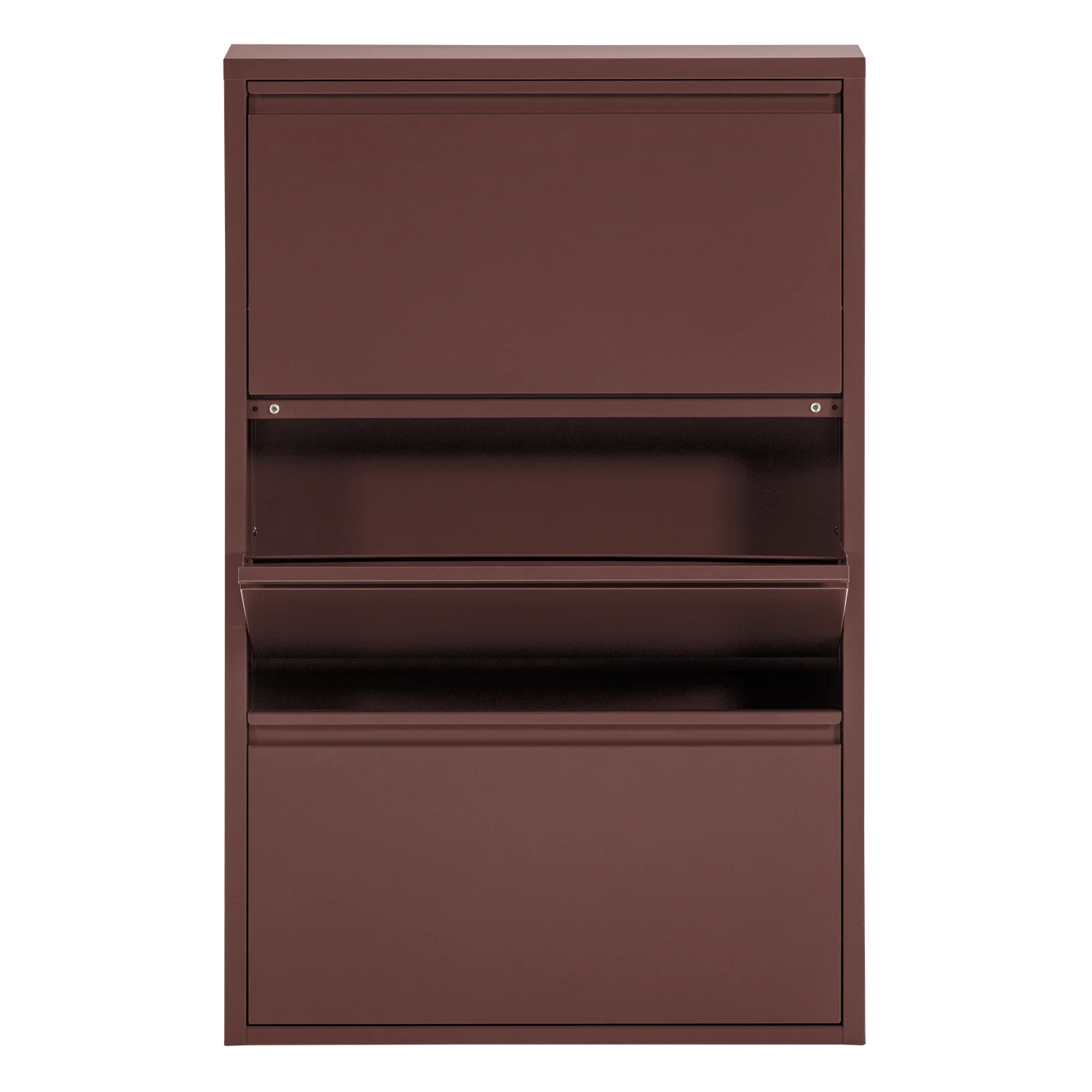 SABINE Burgundy Shoe Cabinet