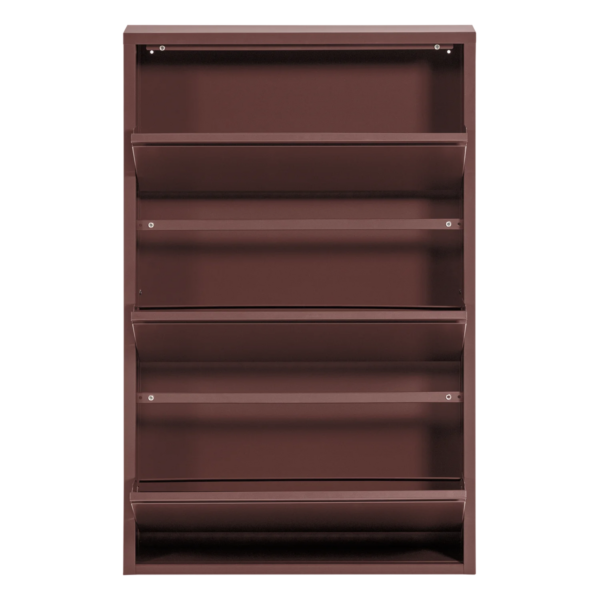 SABINE Burgundy Shoe Cabinet
