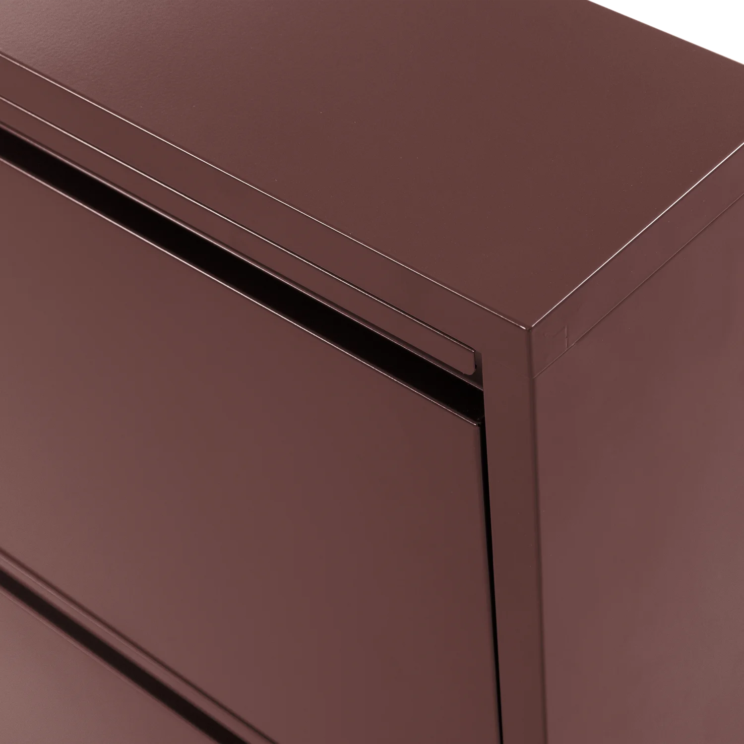 SABINE Burgundy Shoe Cabinet