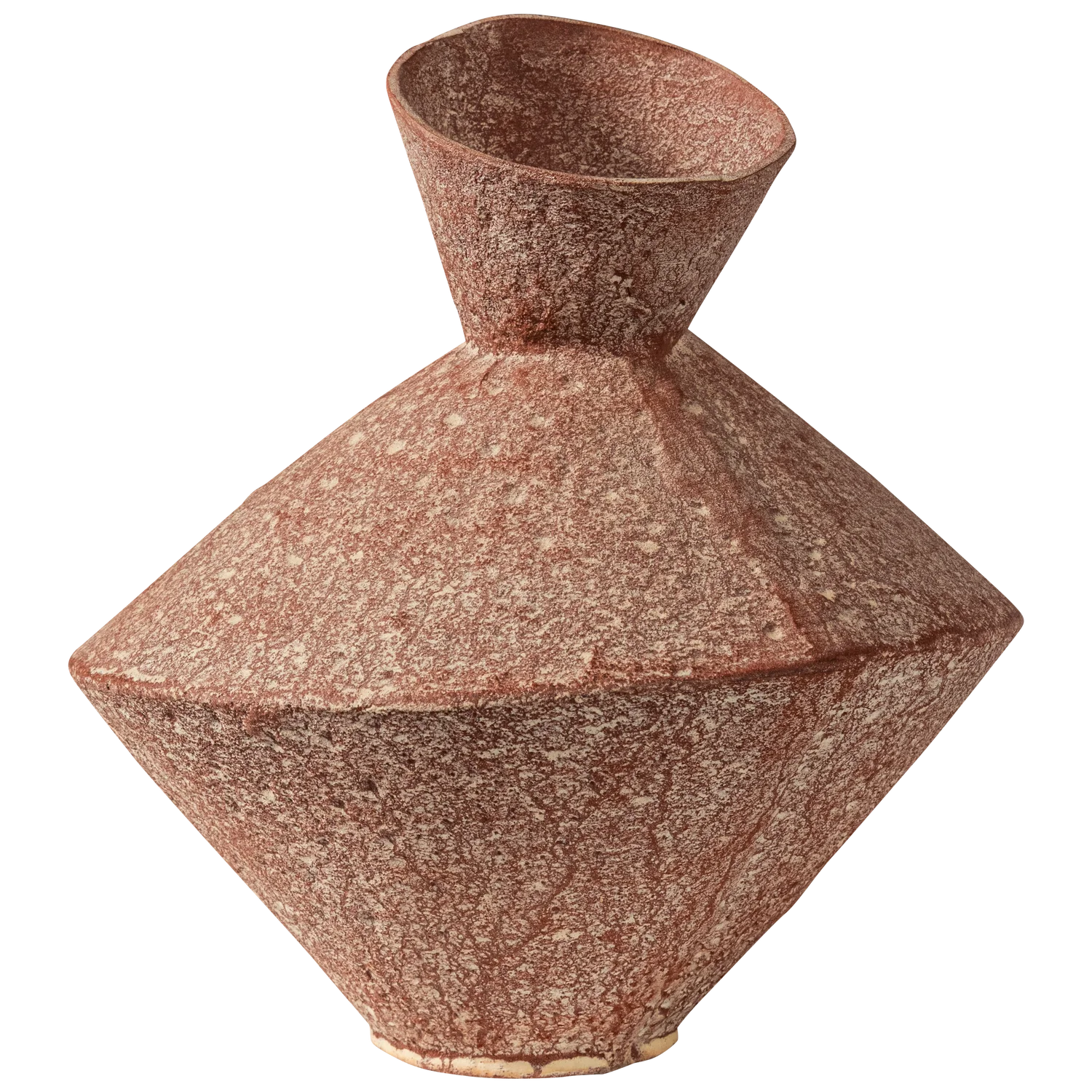REZA vase rusty brown