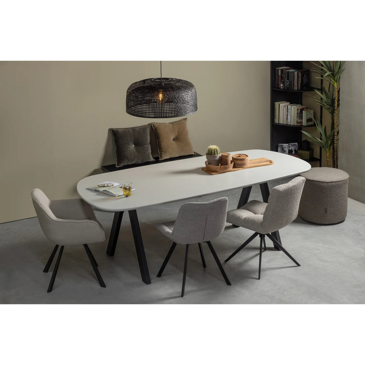 IMME bench black wood