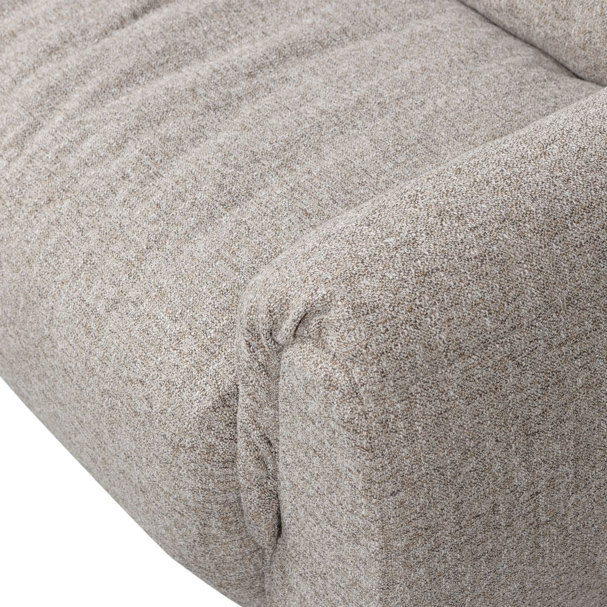 Sofa 2-osobowa BAGGY tkanina pleciona naturalny melanż – ujęcie 4