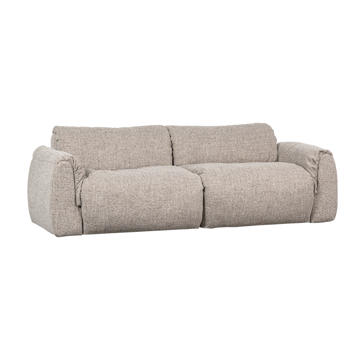 Sofa 2-osobowa BAGGY tkanina pleciona naturalny melanż – Woood