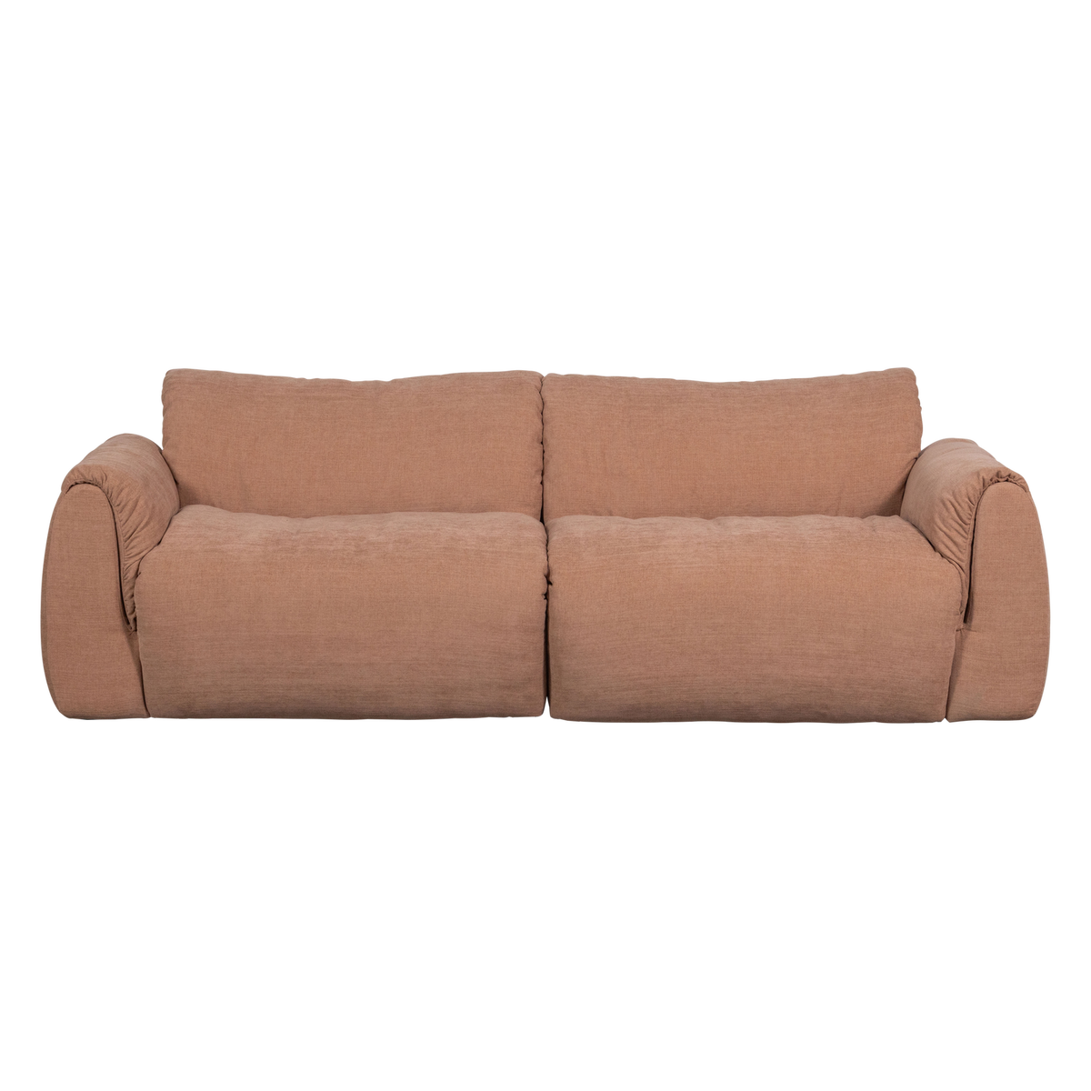 Sofa 2-osobowa BAGGY szenil tkany pudrowy róż – ujęcie 2