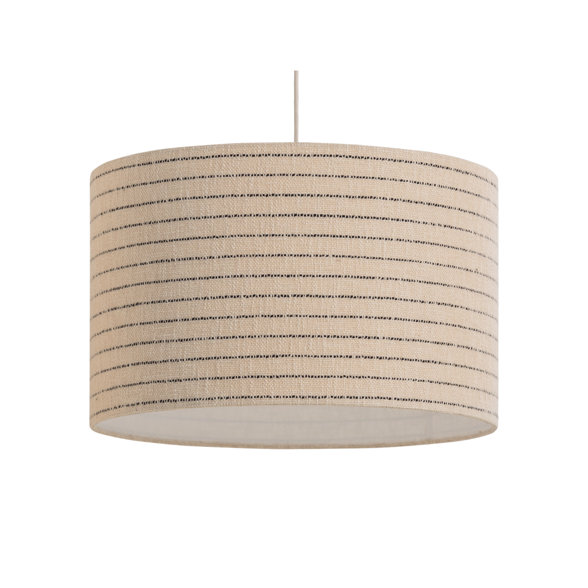 Lampa wisząca LOFT boucle naturalny w czarne paski – ujęcie 3