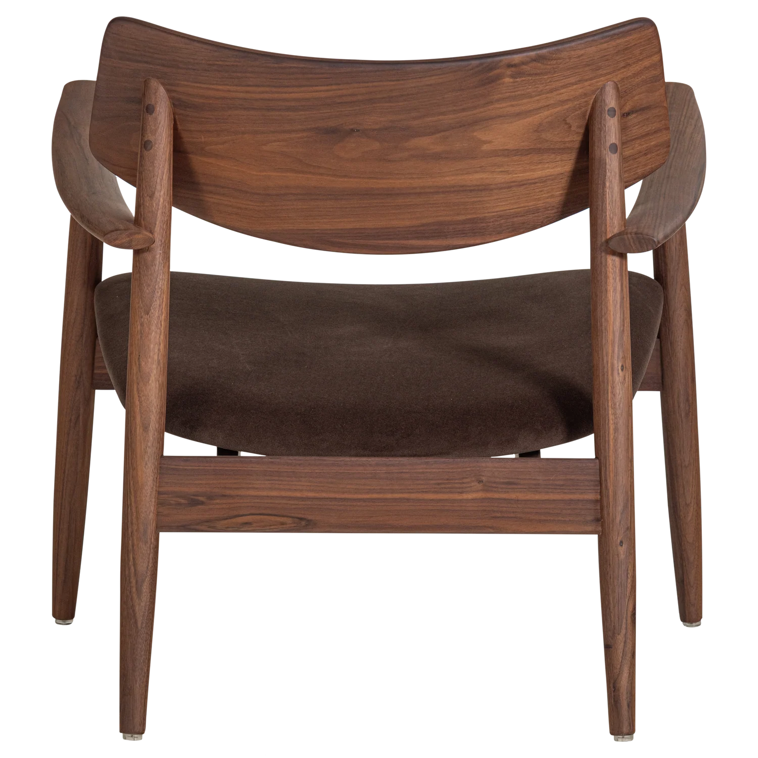 Chair BASK brown seat with walnut base