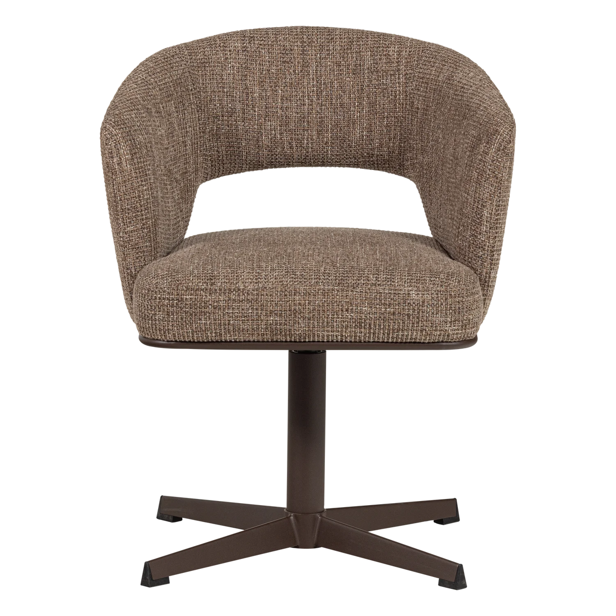 LIBI Swivel Chair Brown Mélange