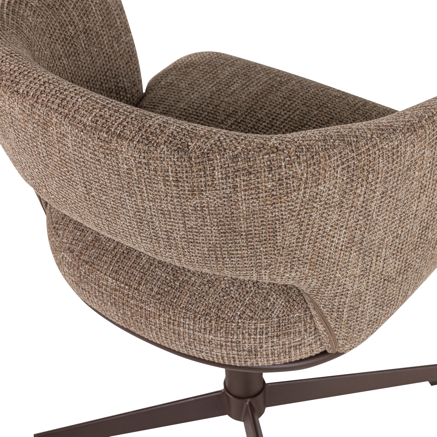 LIBI Swivel Chair Brown Mélange