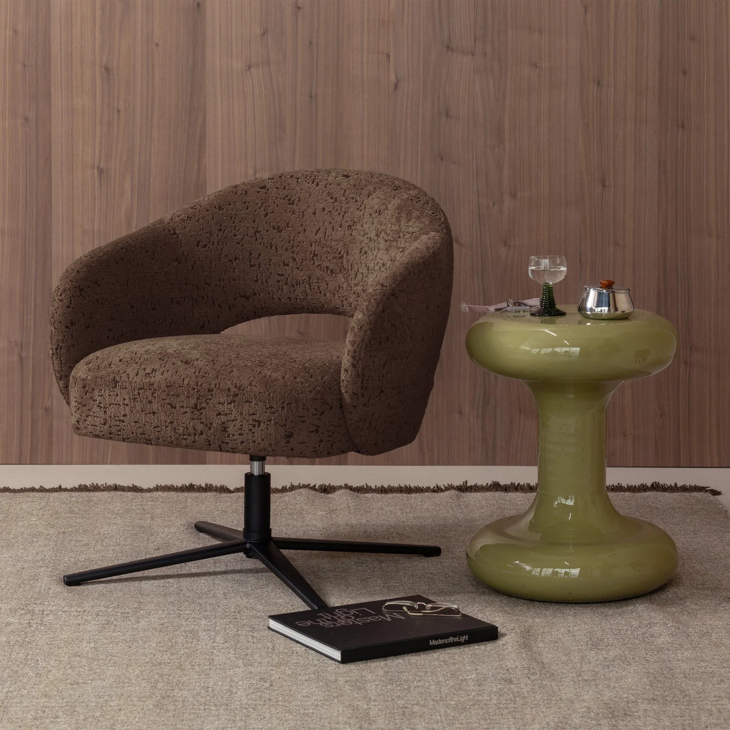Brown PICO Swivel Chair
