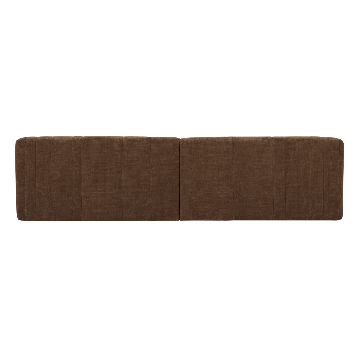 4-Seater Sofa OMAIRE Brown Chenille