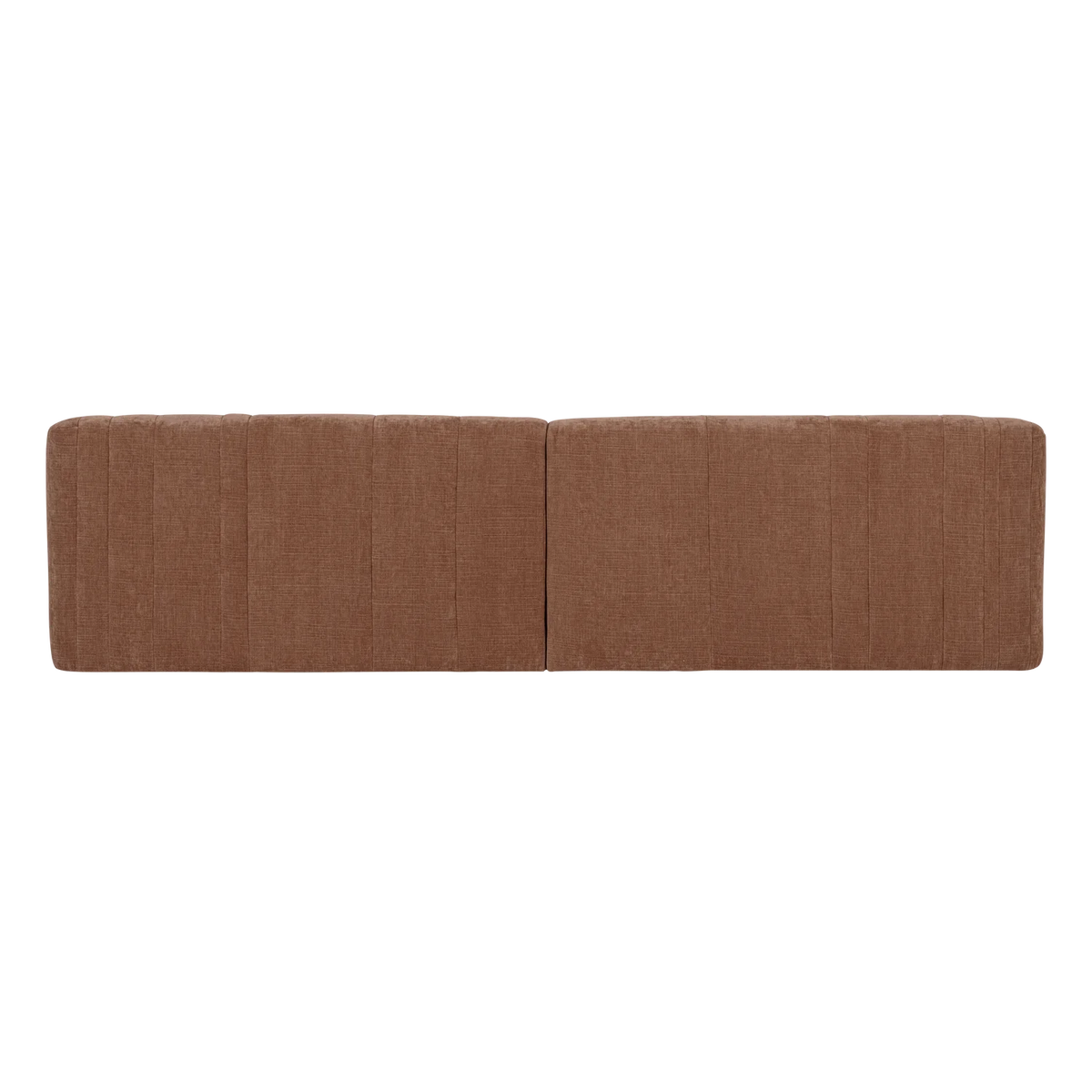 OMAIRE 4-Seater Sofa Rusty Brown Chenille