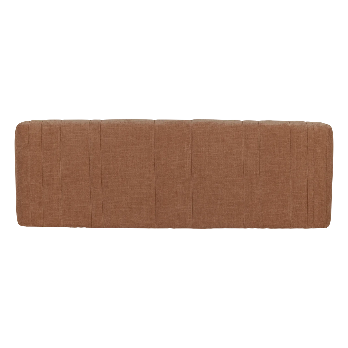 2-Seater Sofa OMAIRE Rusty Brown Chenille
