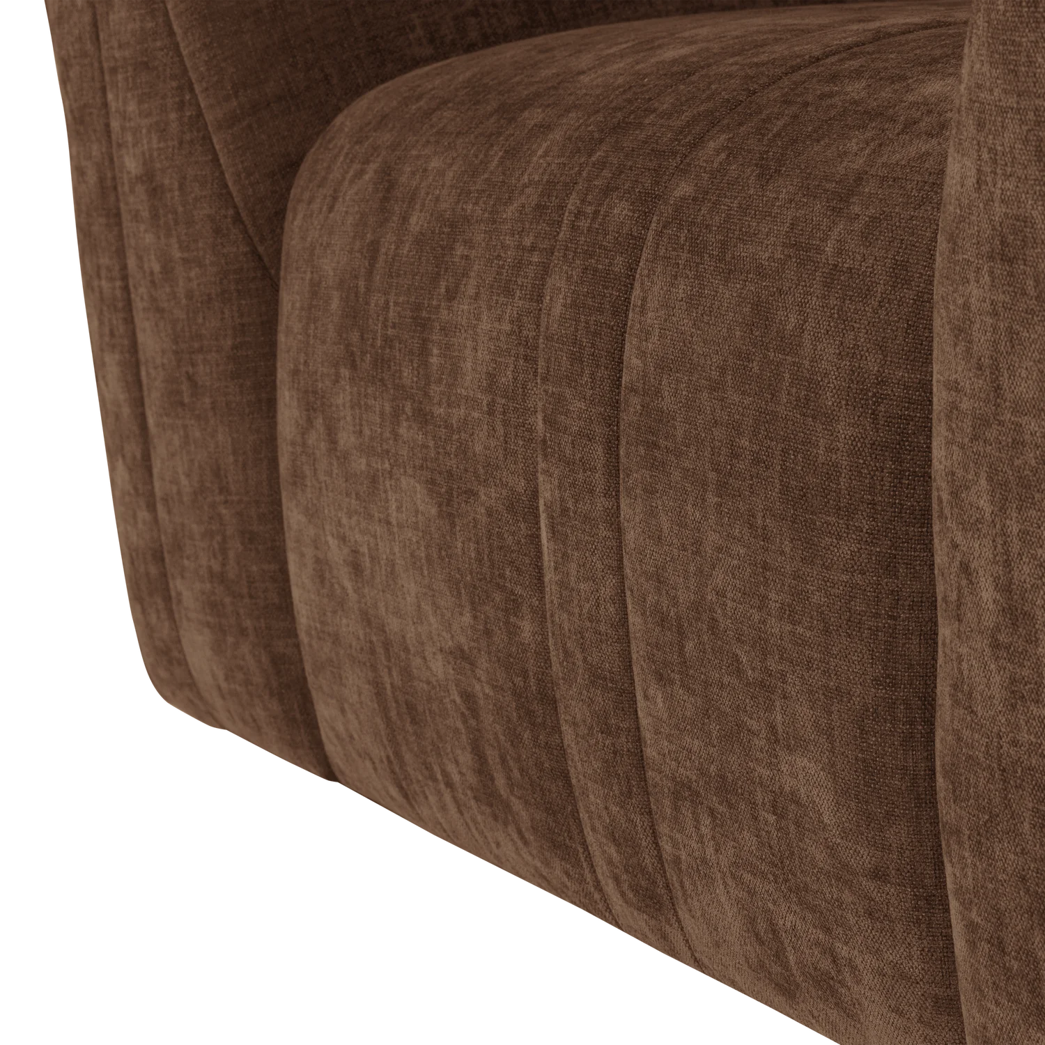OMAIRE Armchair Brown Chenille