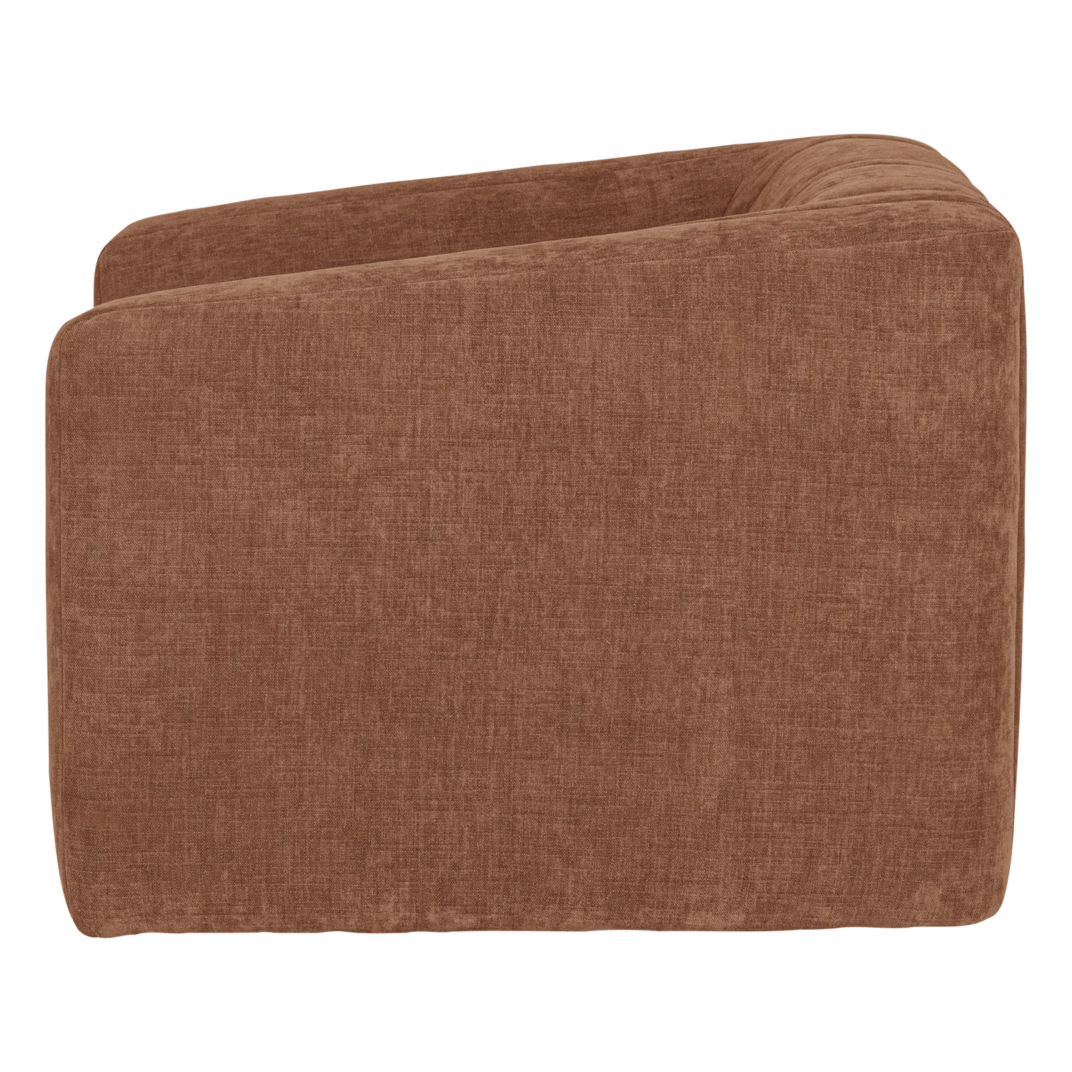 OMAIRE Armchair Rusty Brown Chenille