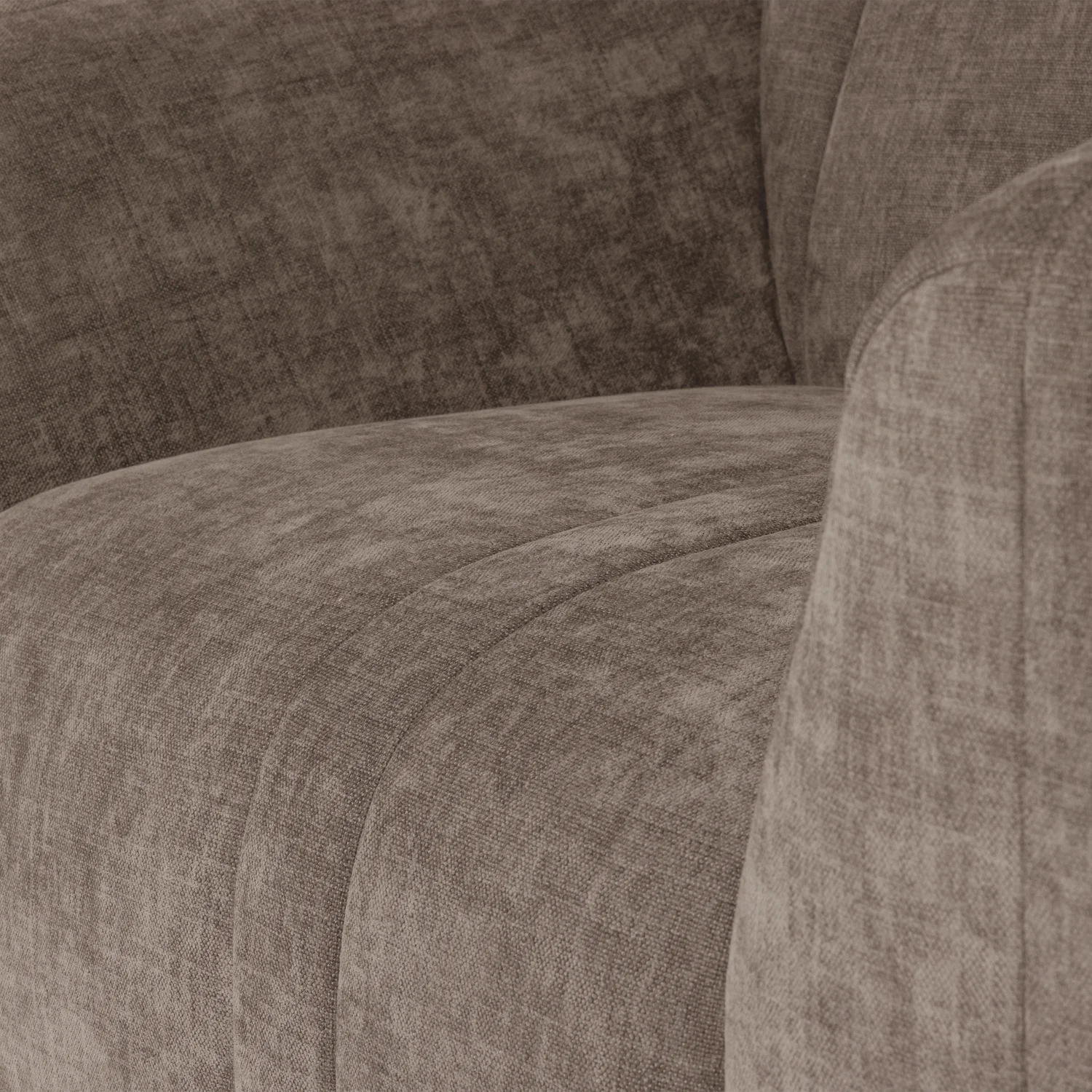 Omaire Armchair Taupe Chenille