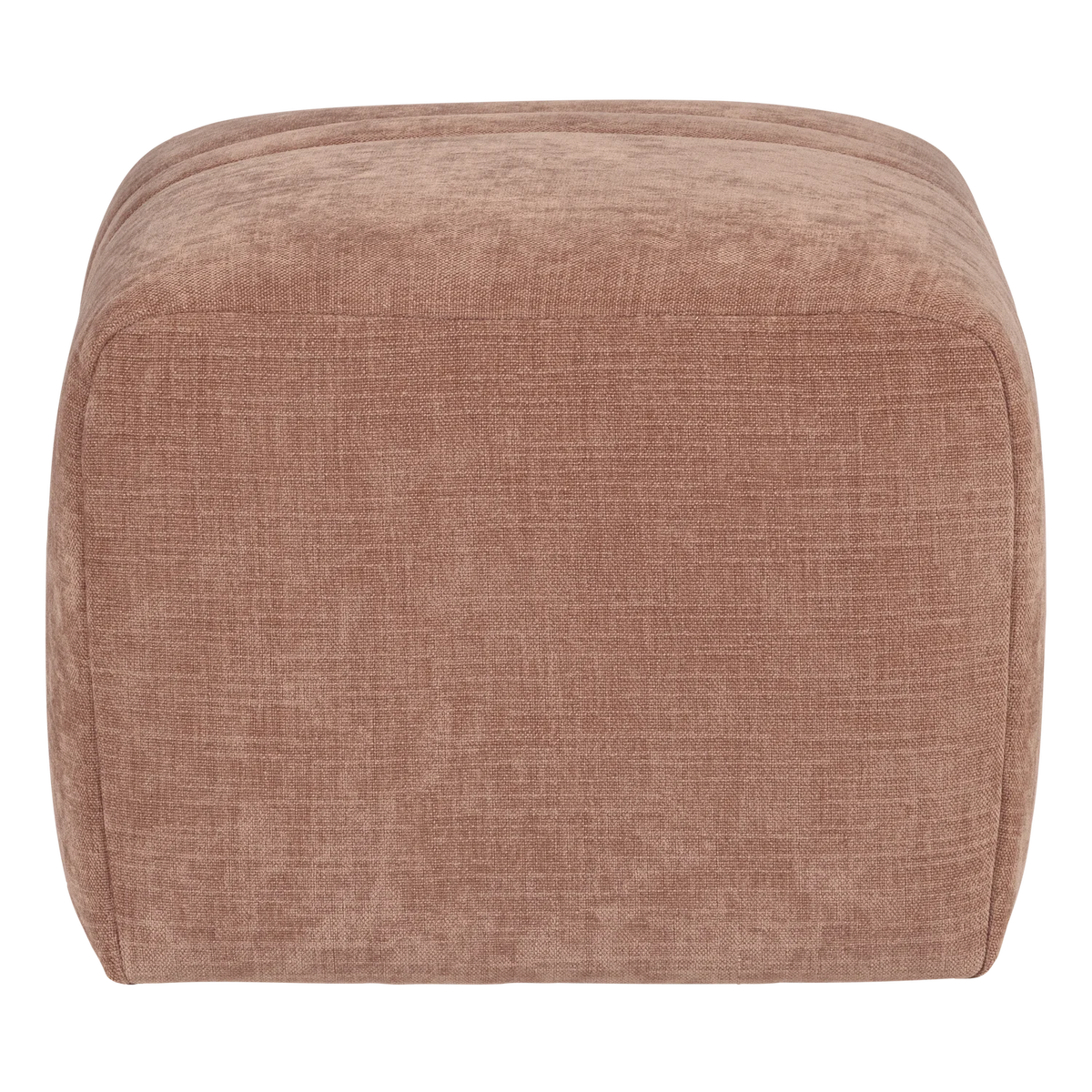OMAIRE pink chenille pouf