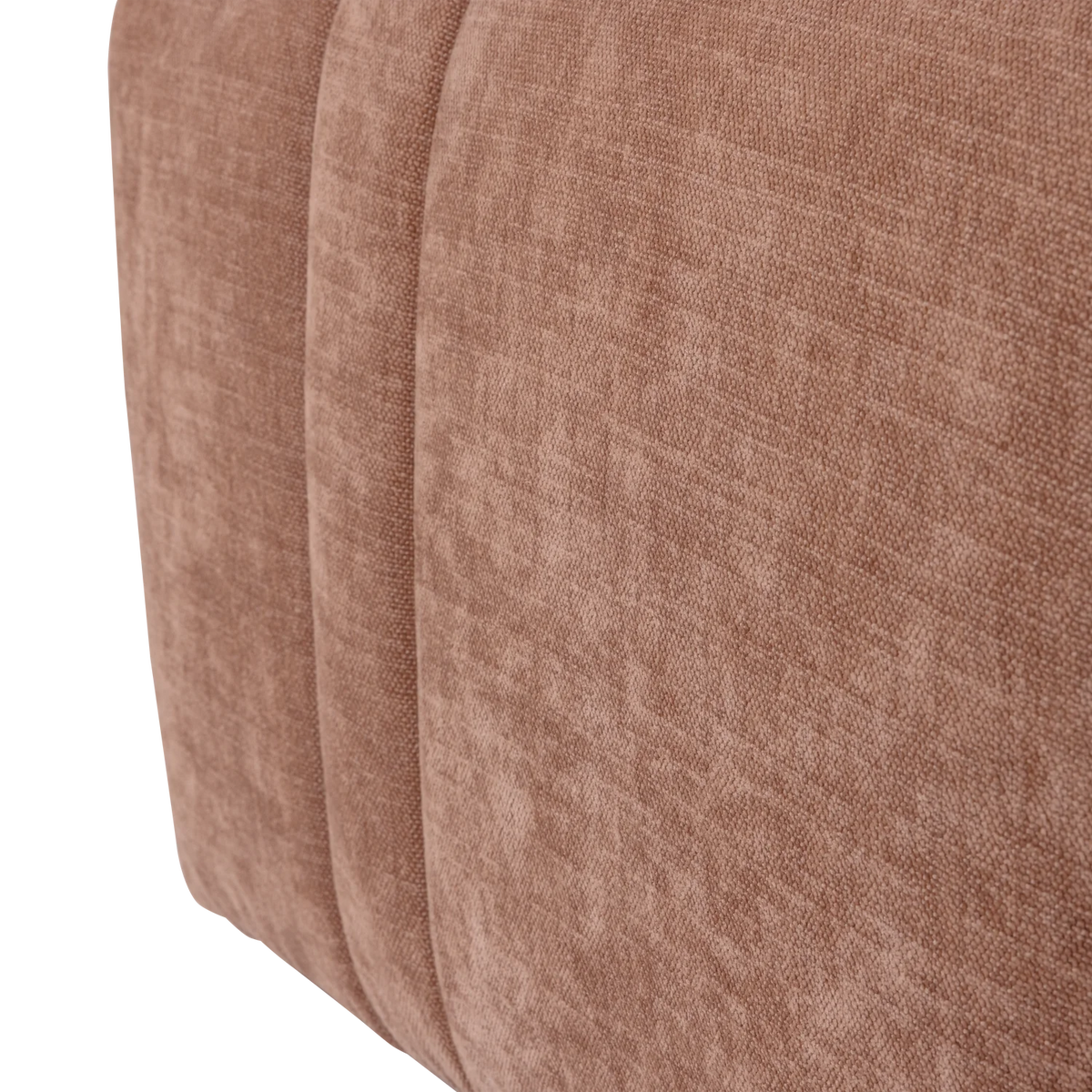 OMAIRE pink chenille pouf