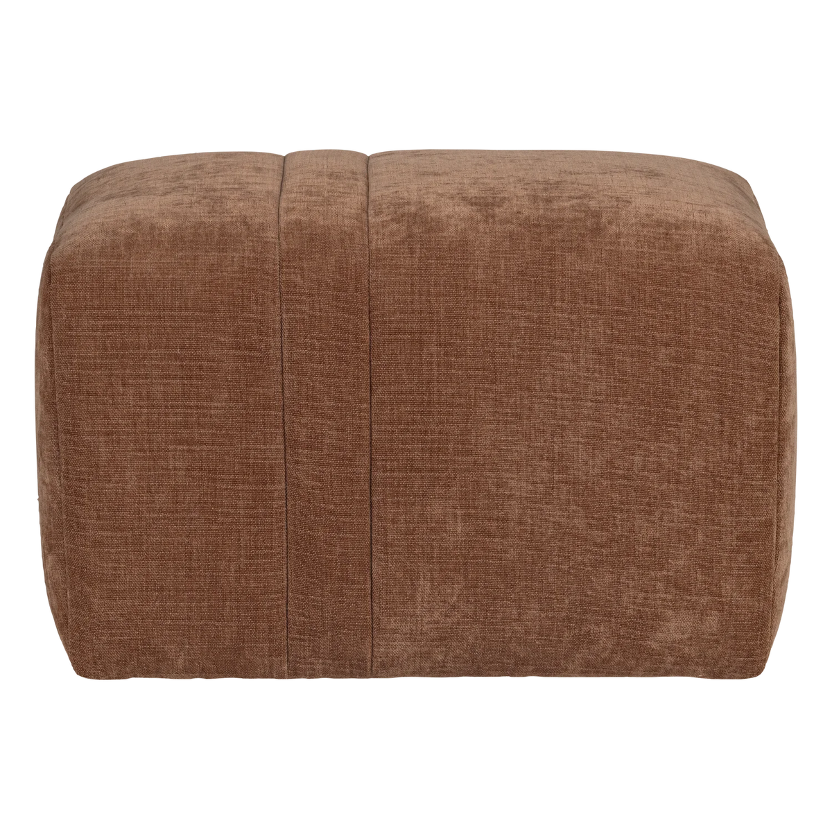 OMAIRE Puff rust brown chenille