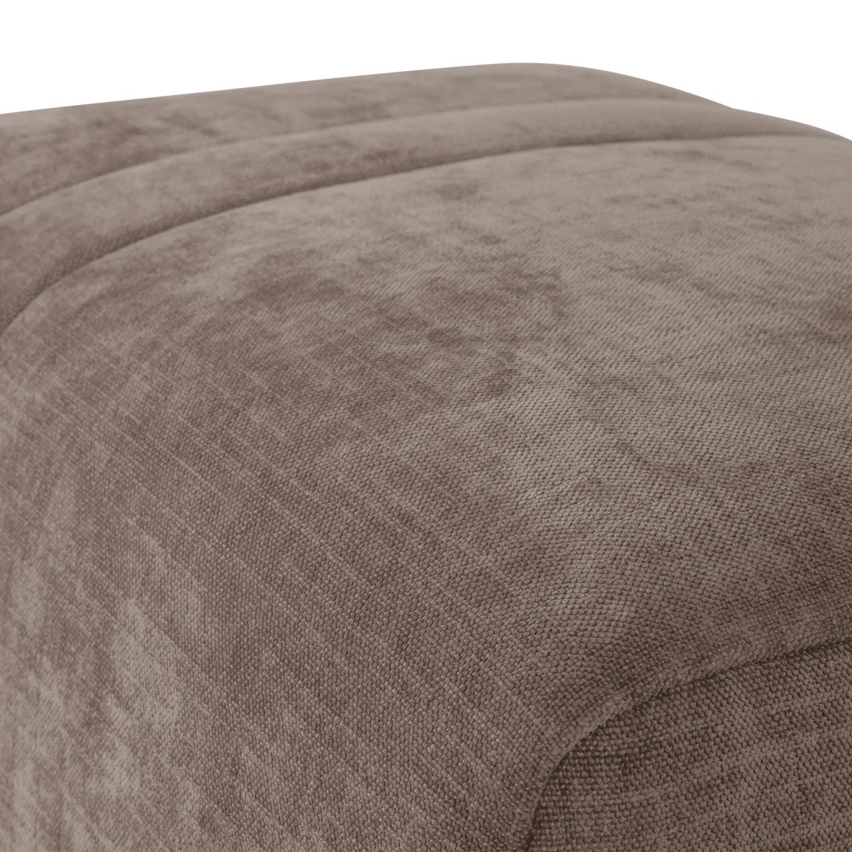 OMAIRE Puff taupe chenille