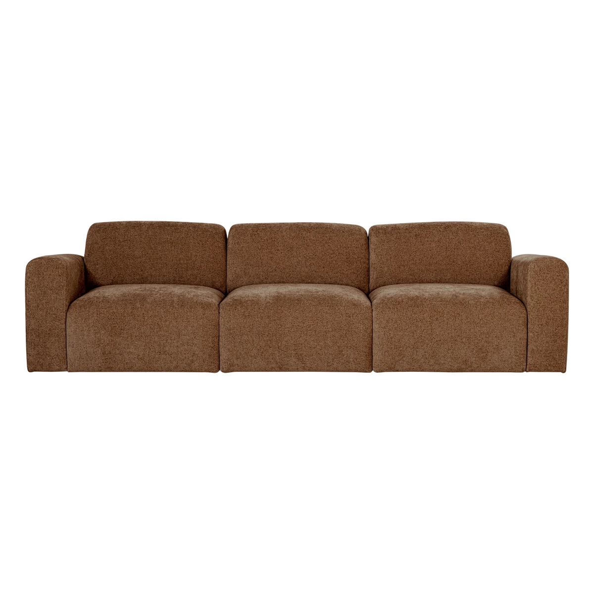 3-Seater Sofa UMINA Brown Chenille