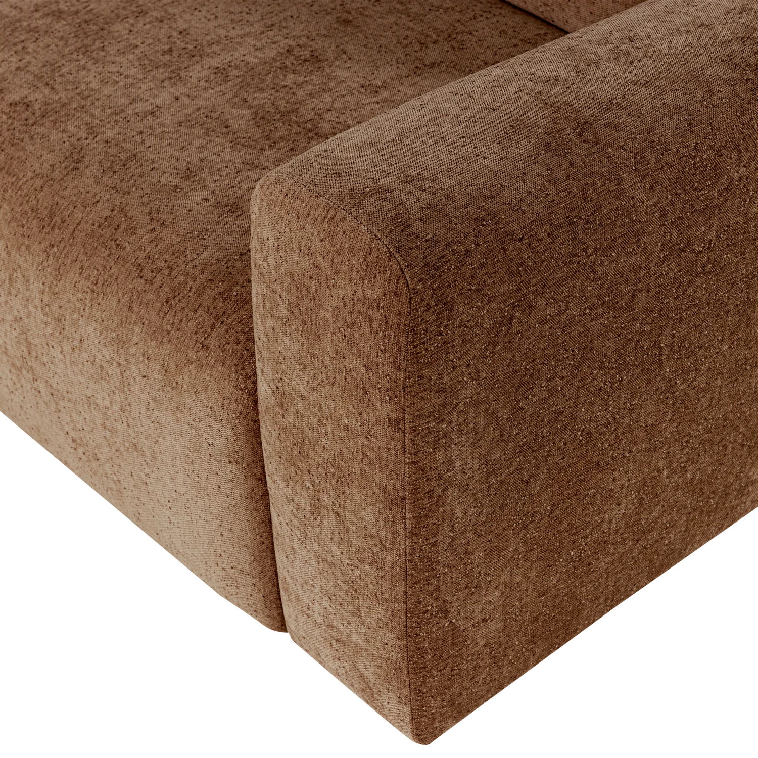 3-Seater Sofa UMINA Brown Chenille