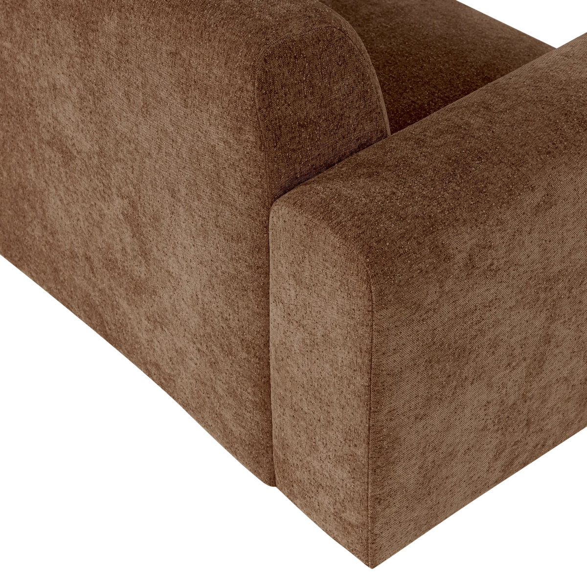 3-Seater Sofa UMINA Brown Chenille