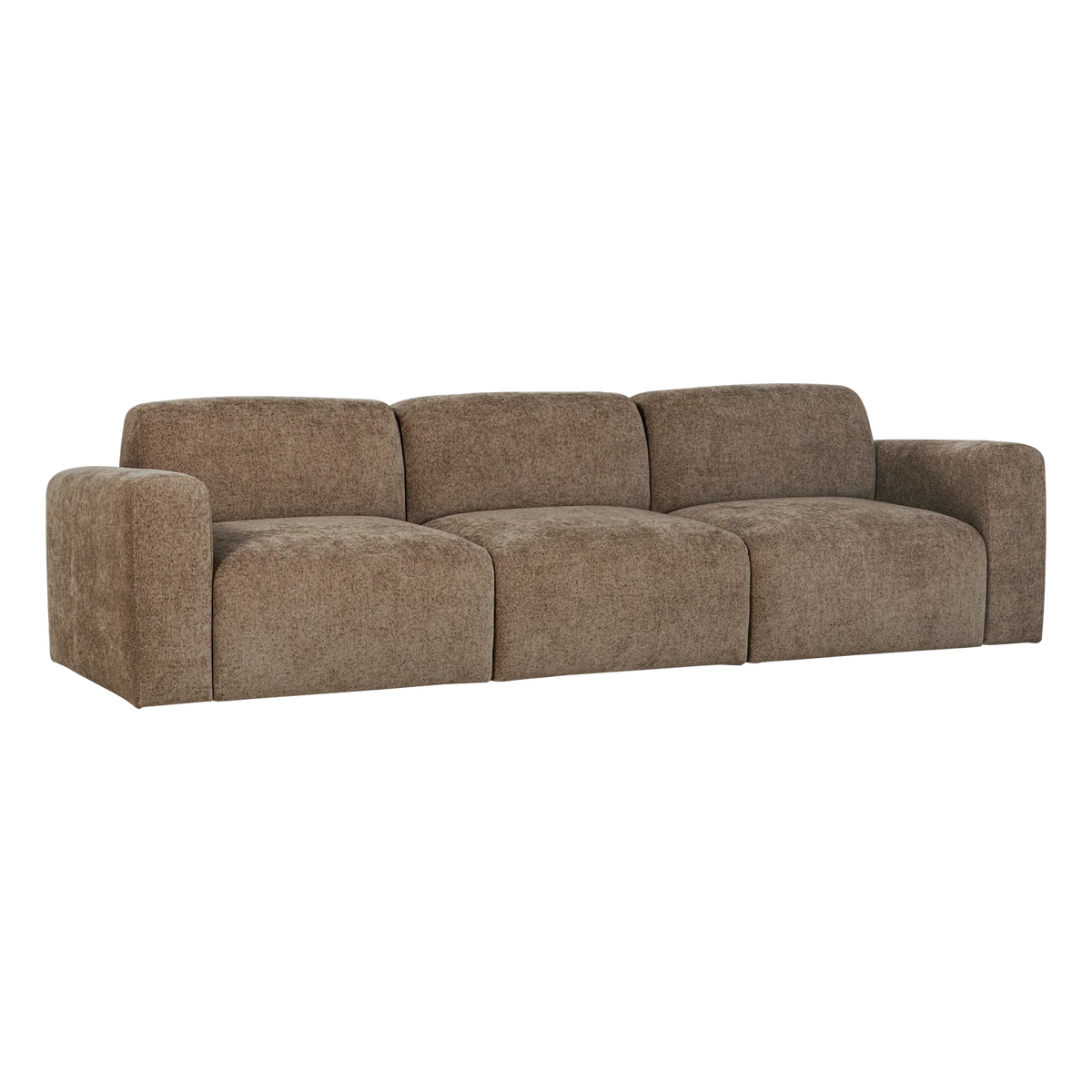 3-Seater Sofa UMINA Khaki Chenille