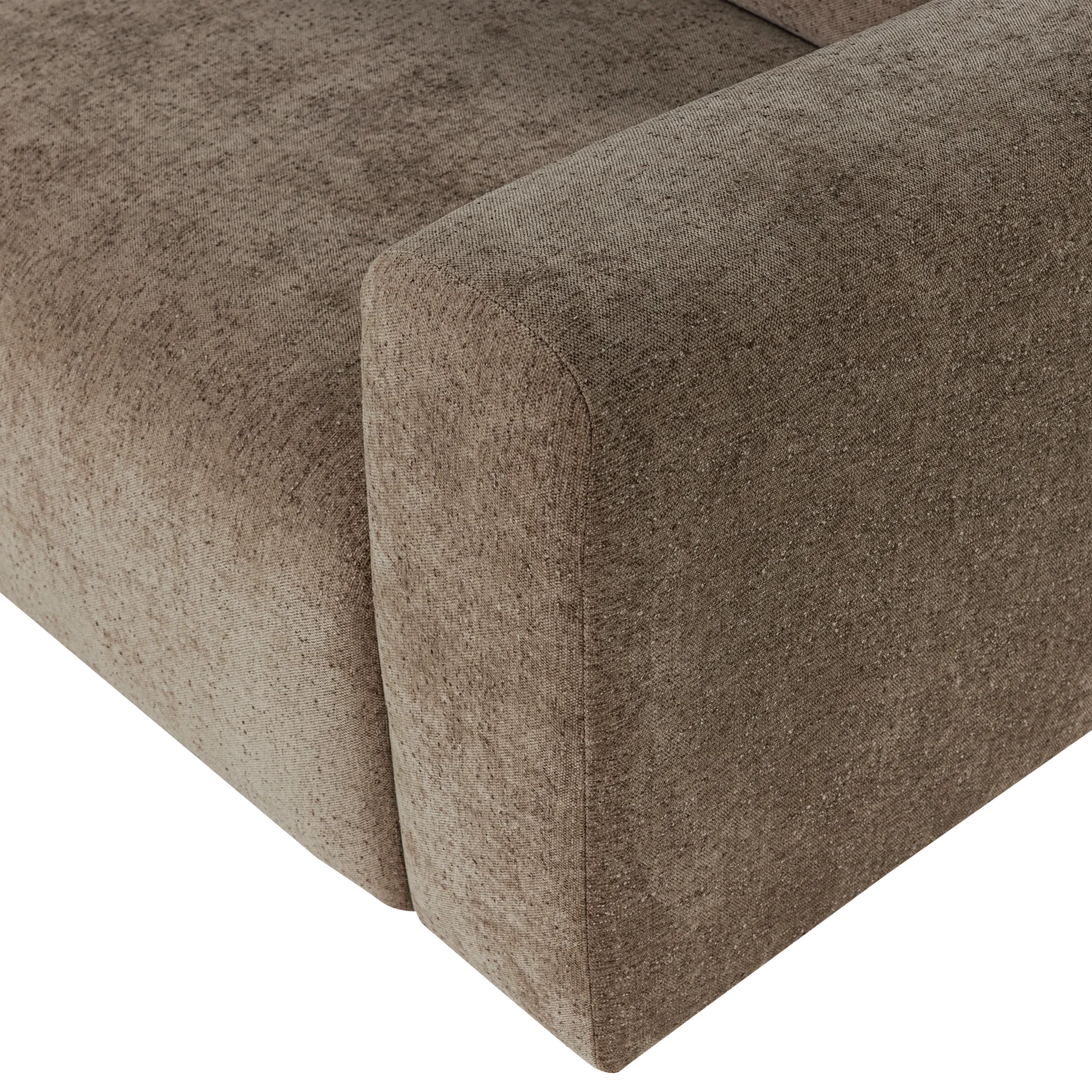 3-Seater Sofa UMINA Khaki Chenille