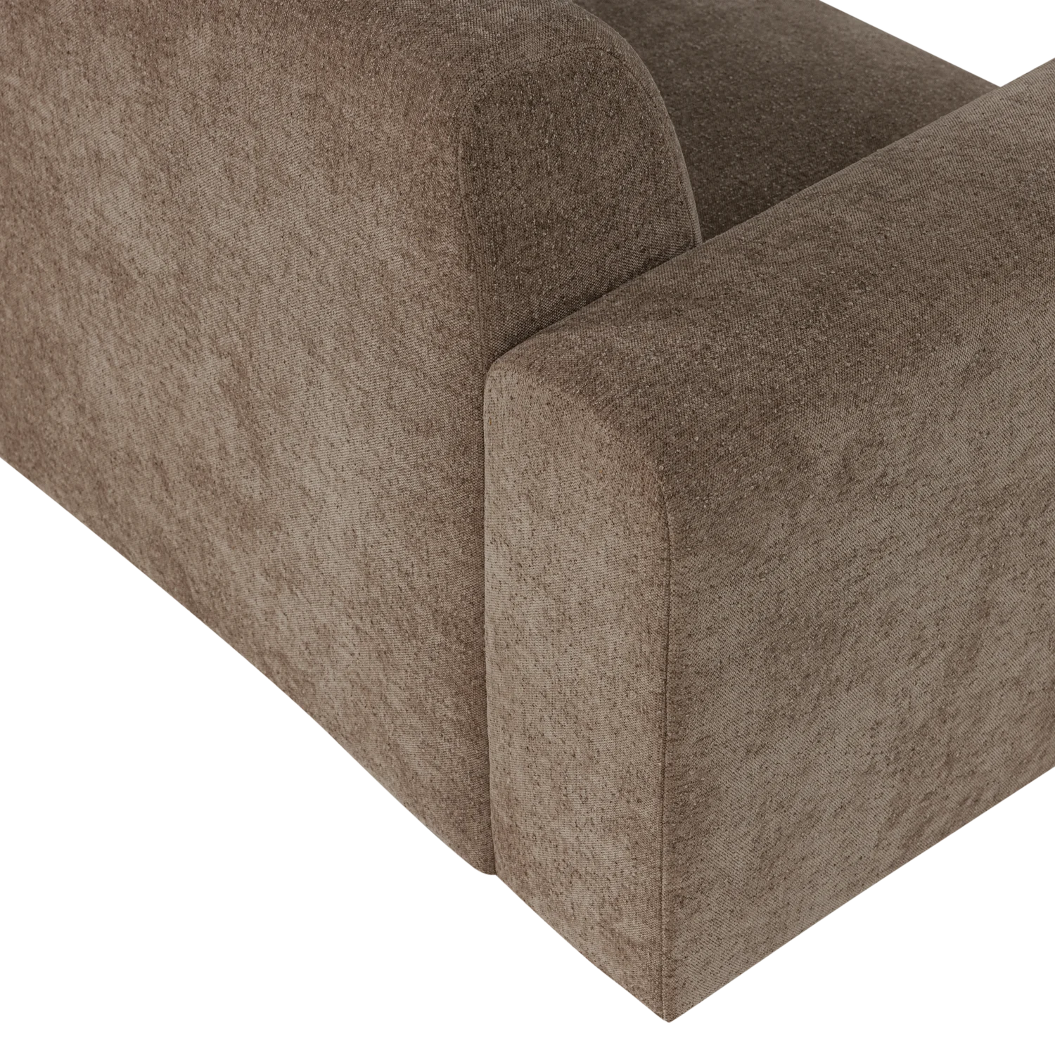 3-Seater Sofa UMINA Khaki Chenille