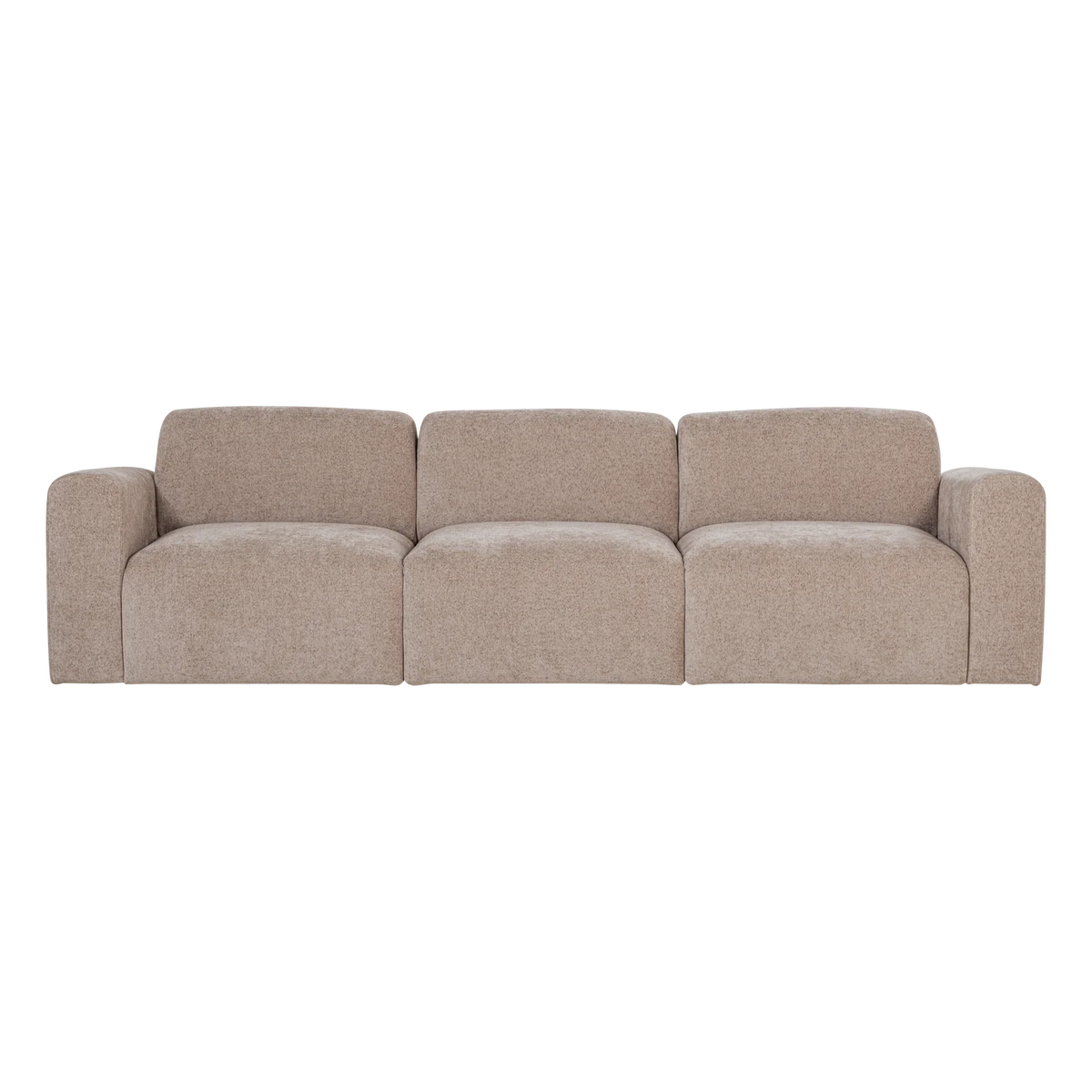 3-Seater Sofa UMINA Beige Chenille