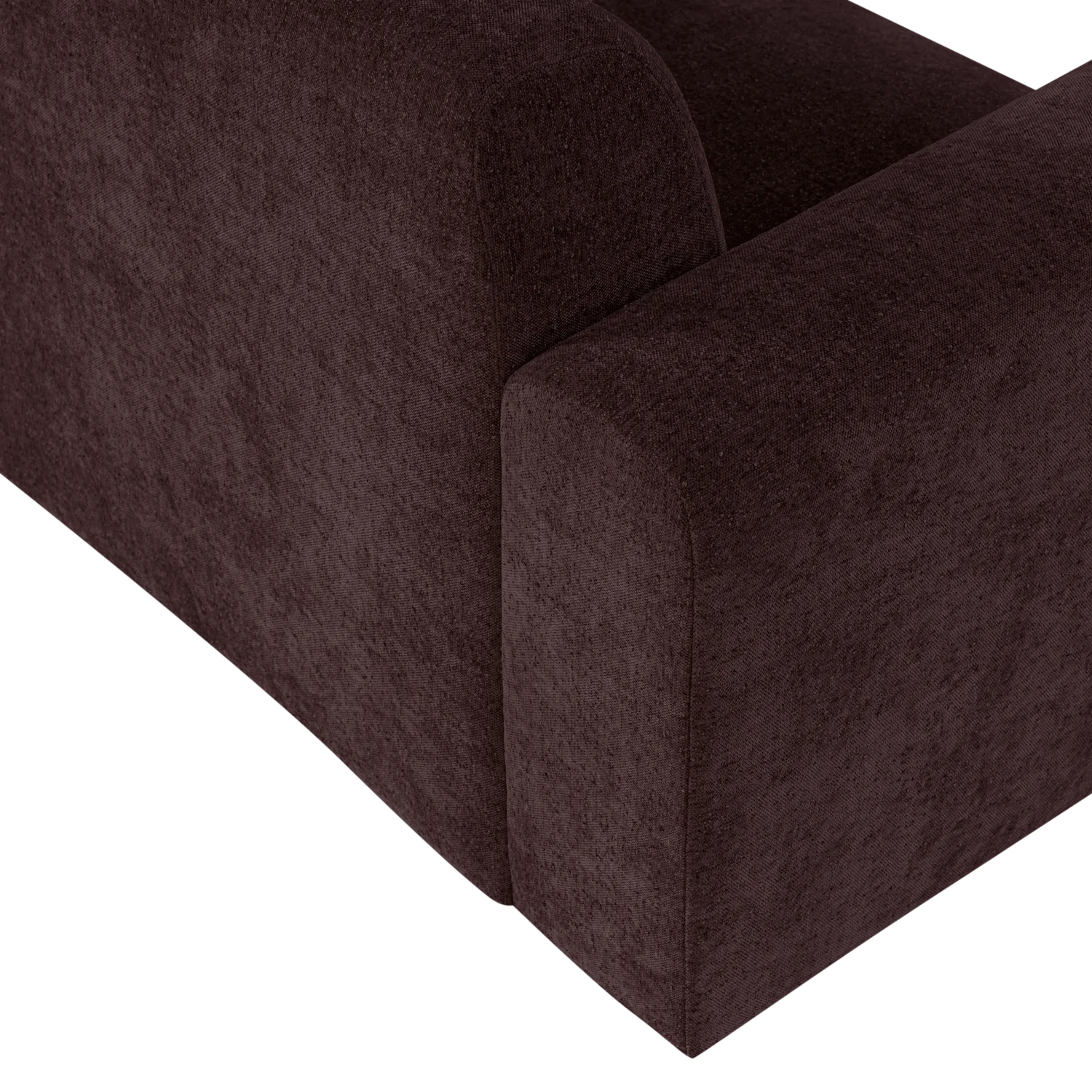 3-Seater Sofa UMINA Dark Burgundy Chenille