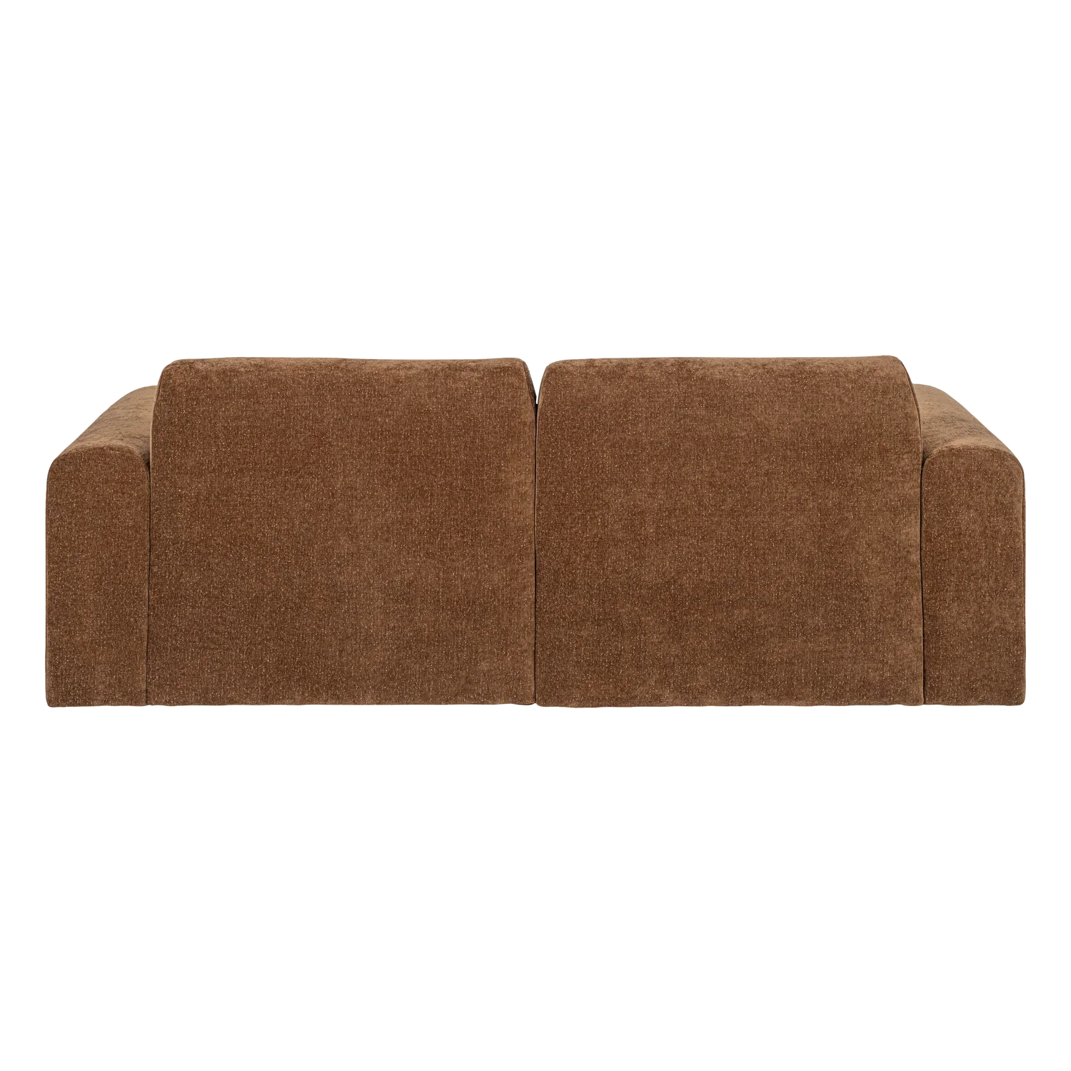 2-Seater Sofa UMINA Brown Chenille
